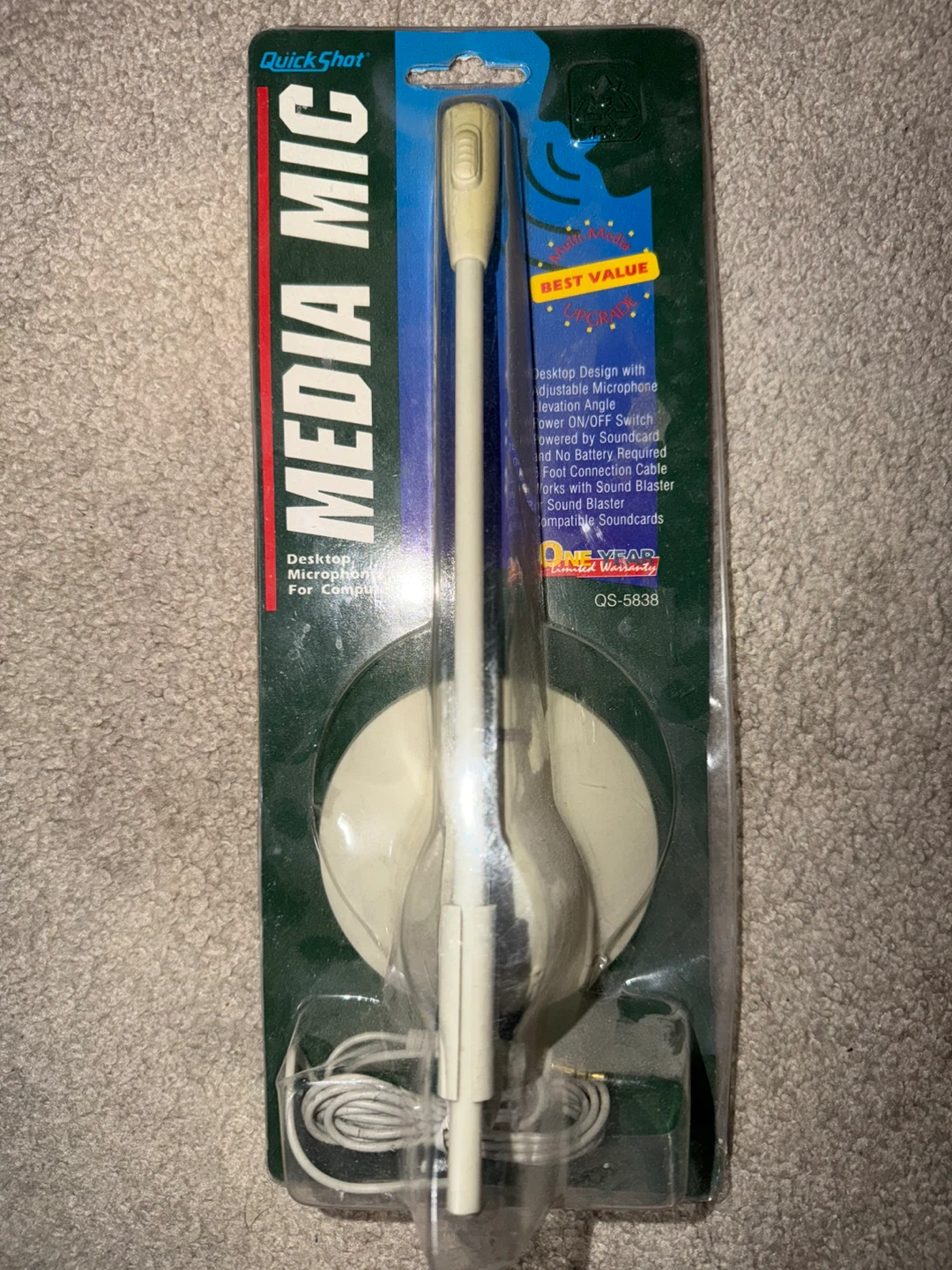 QuickShot Media Mic QS-5838 - Desktop Microphone