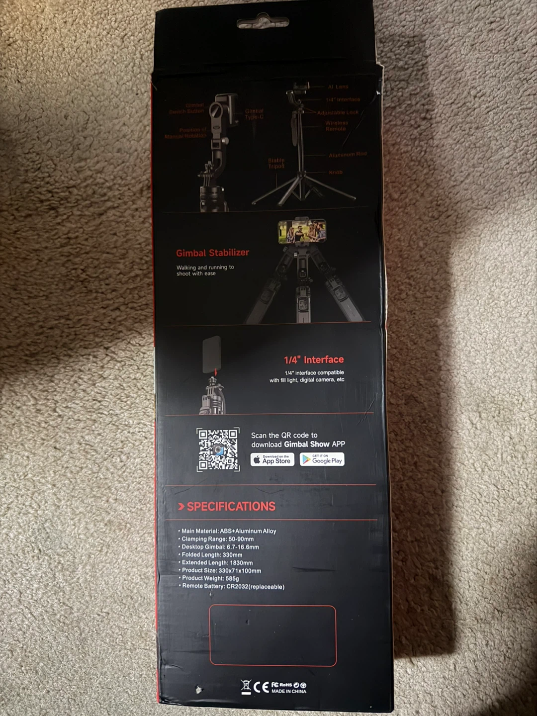 AI Gimbal C16 Selfie Stick Tripod - New in Box! - photo 3