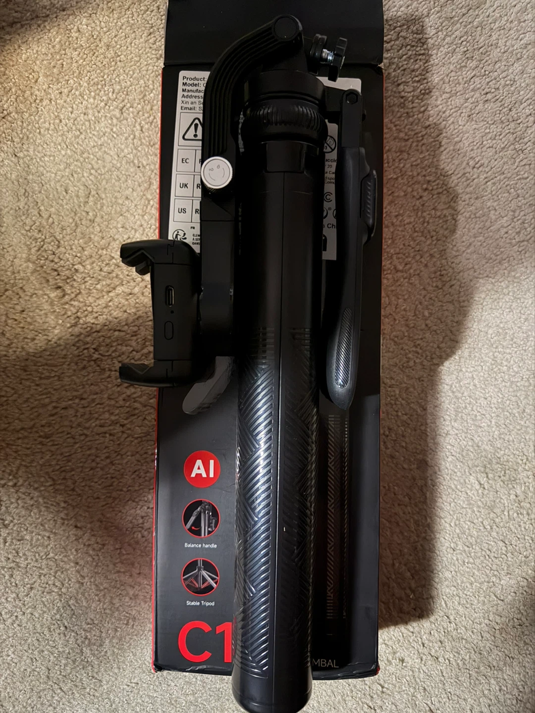 AI Gimbal C16 Selfie Stick Tripod - New in Box! - photo 5