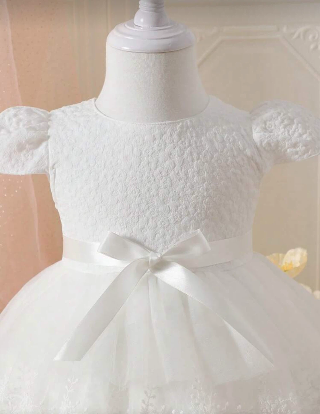 White Baby Girl Dress size 2-3y - photo 3
