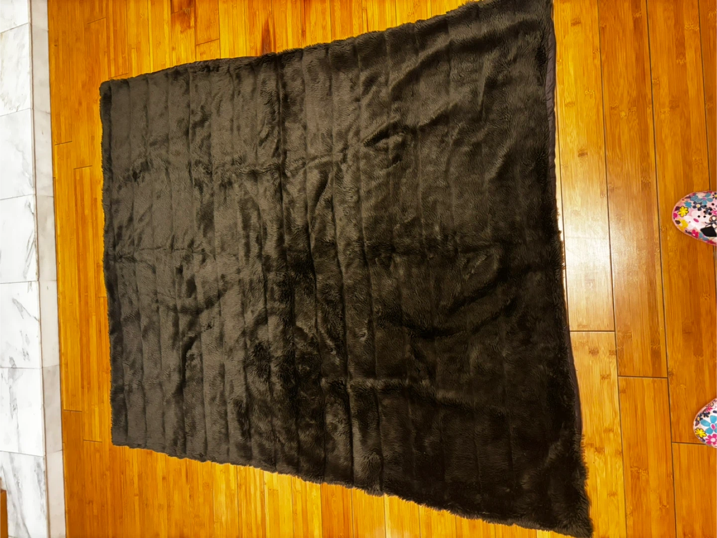 Brown Faux Fur Throw Blanket - photo 4