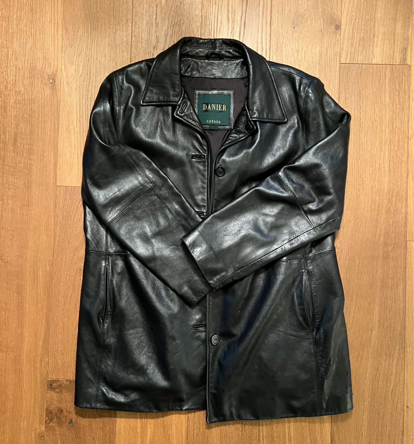Danier Canada Black Leather Jacket