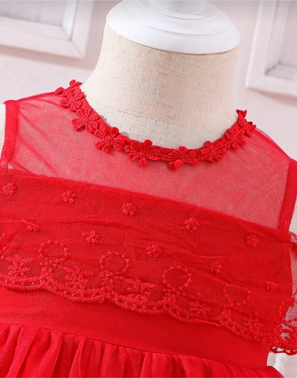 Red Tulle Party Dress size 2-3Y - photo 4