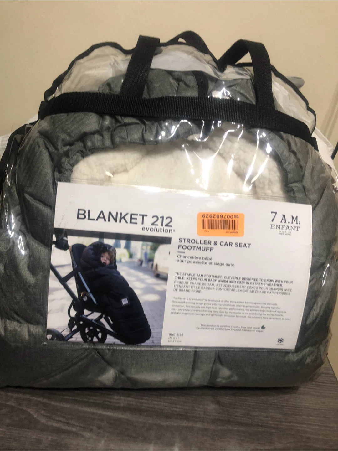 7 A.M. Enfant Blanket 212 Evolution Stroller Footmuff - NEW