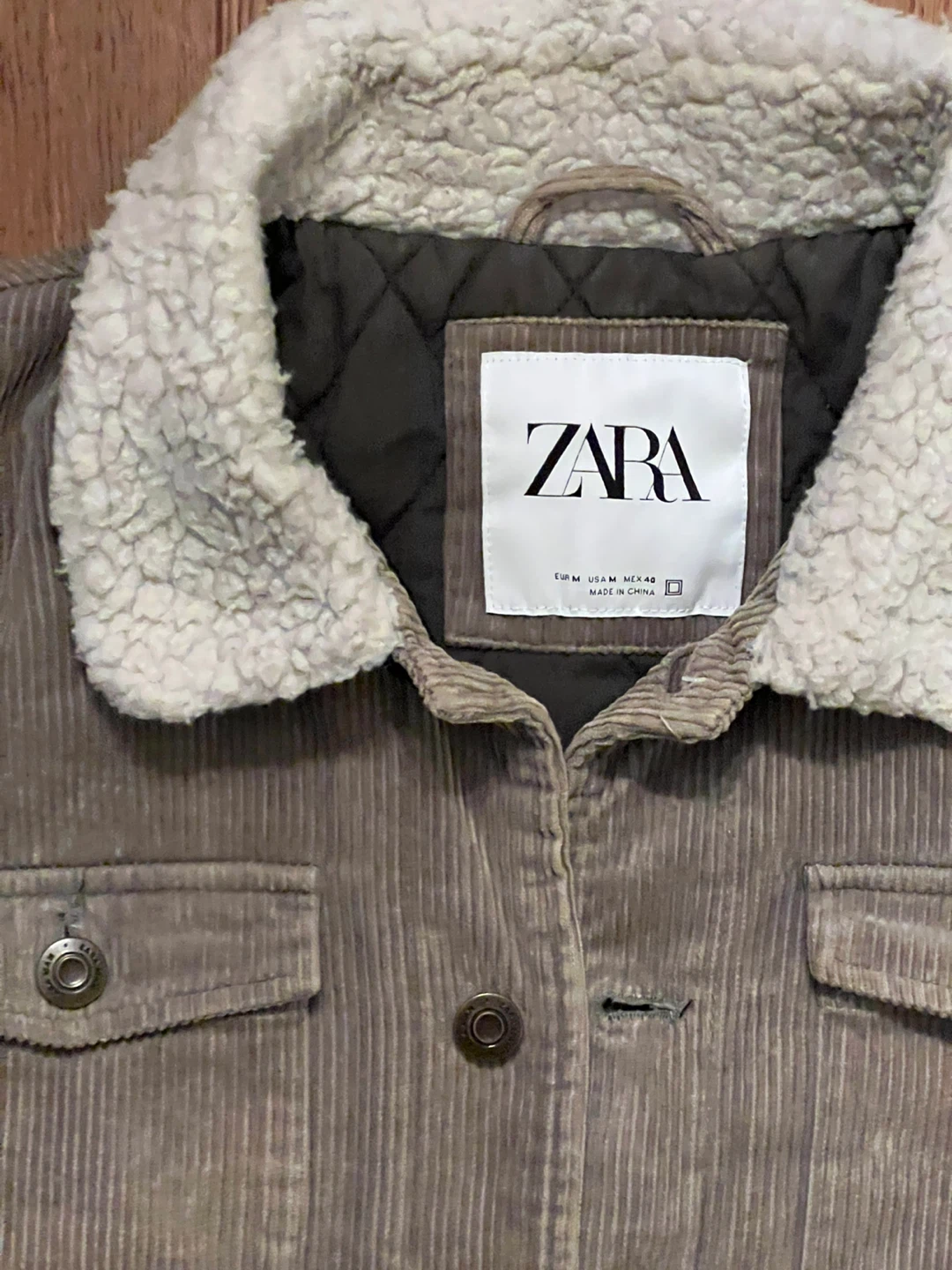 Zara Corduroy Jacket - Size M - photo 3