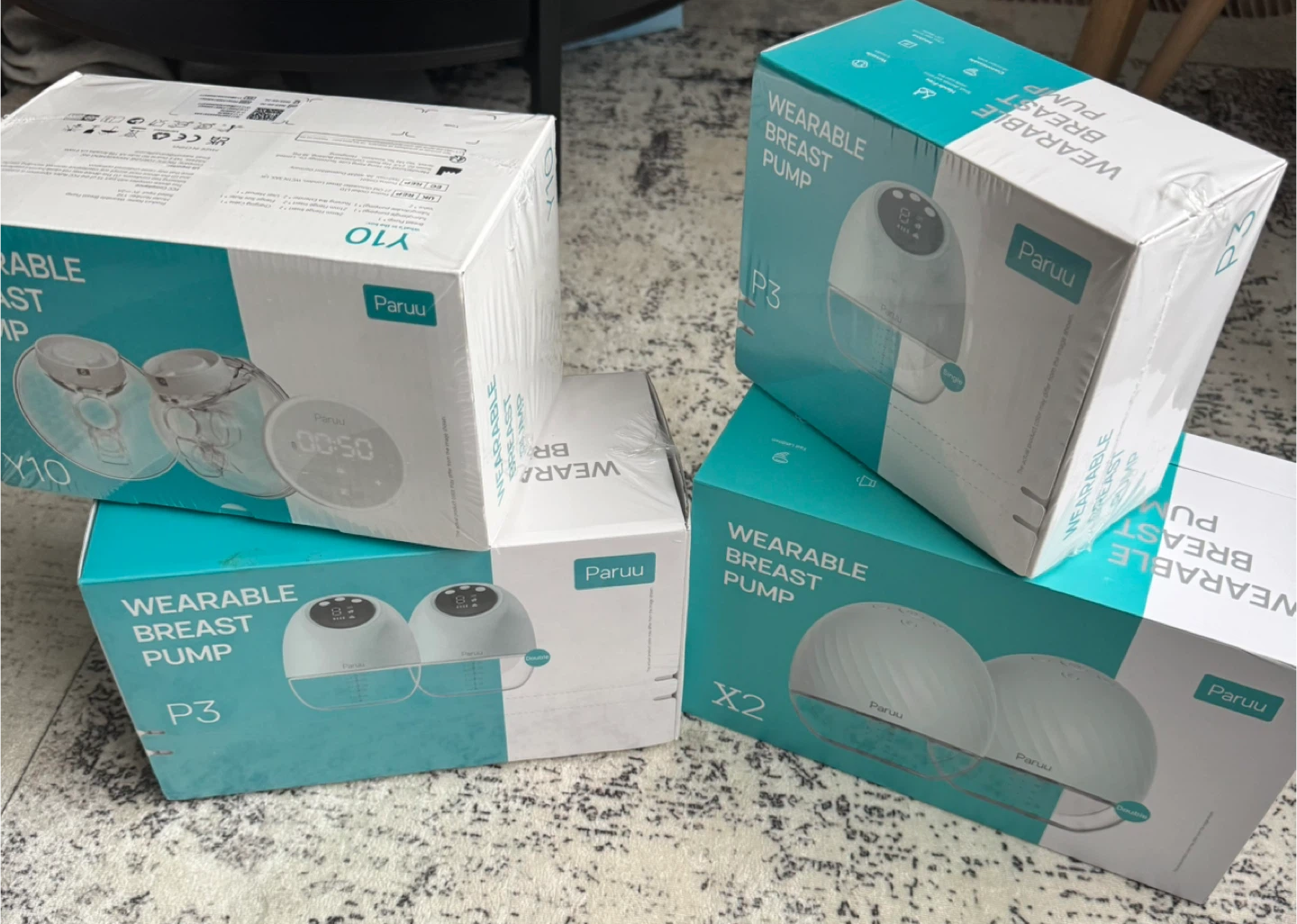 Paruu Wearable Breast Pump sealed box