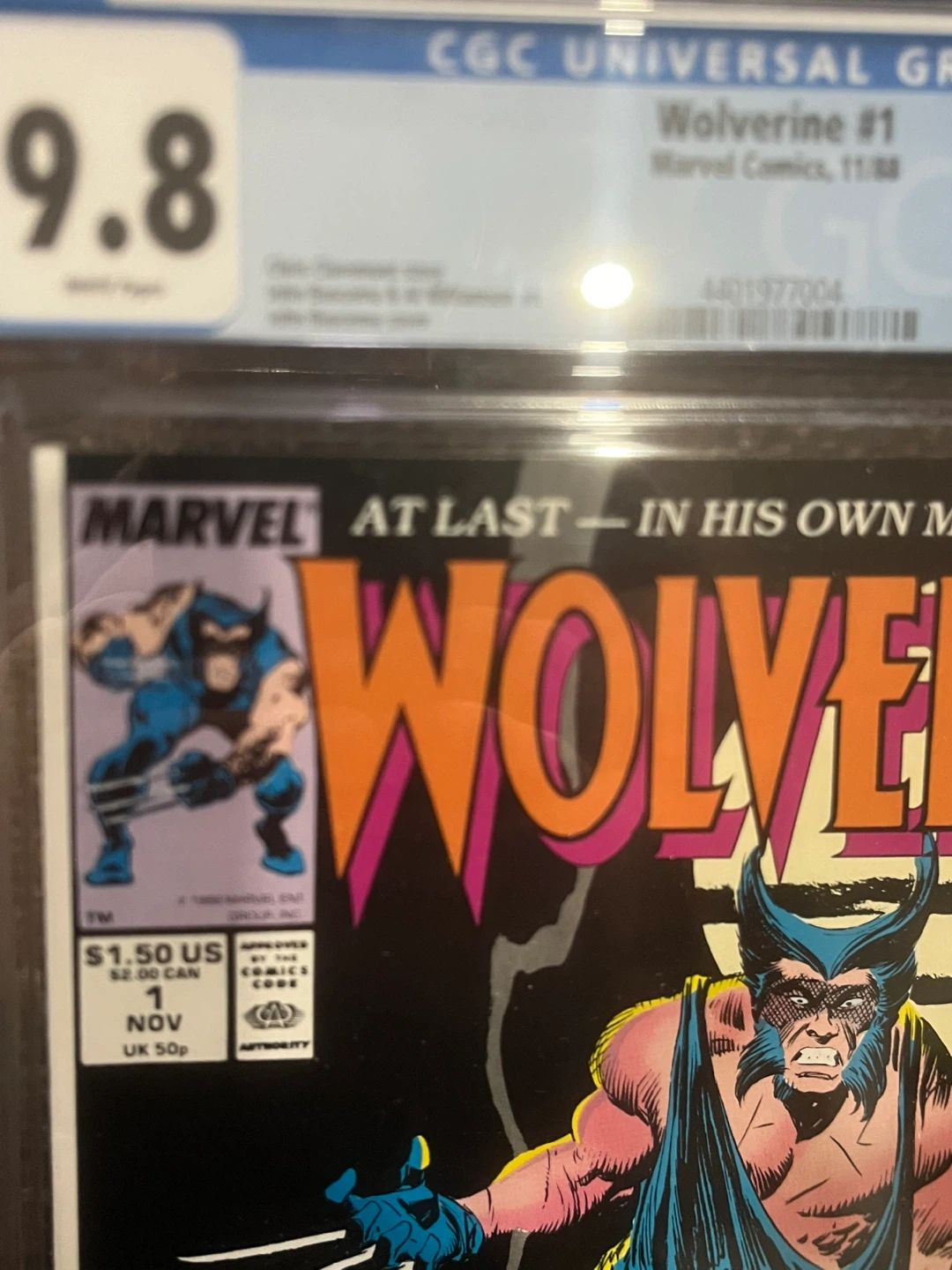 Wolverine 1 CGC 9.8 Patch X-men comic