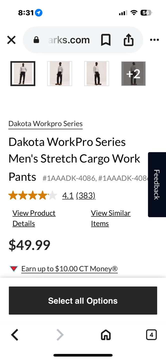 Dakota WorkPro Series Men's Stretch Cargo Work Pants - photo 2