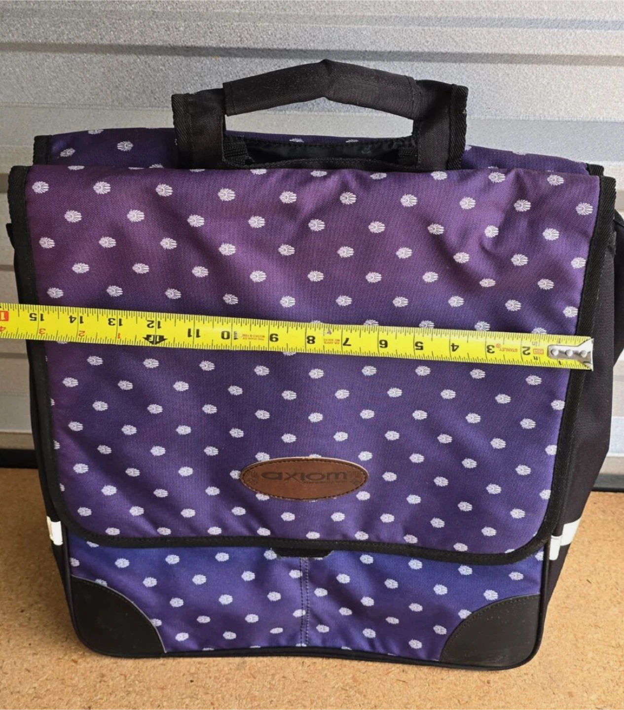 Axiom Pannier Bags - Navy with White Dots