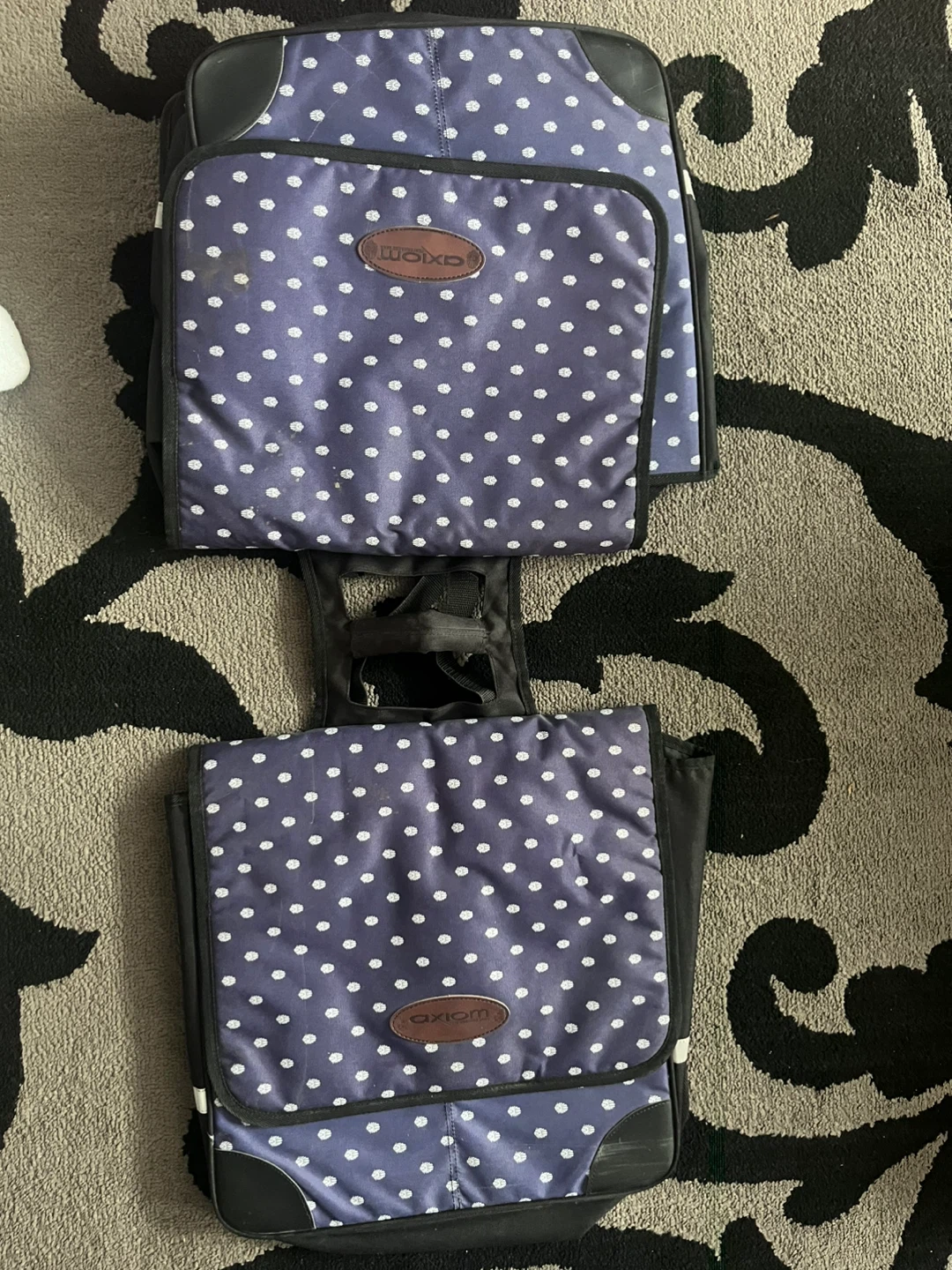 Axiom Pannier Bags - Navy with White Dots - photo 4