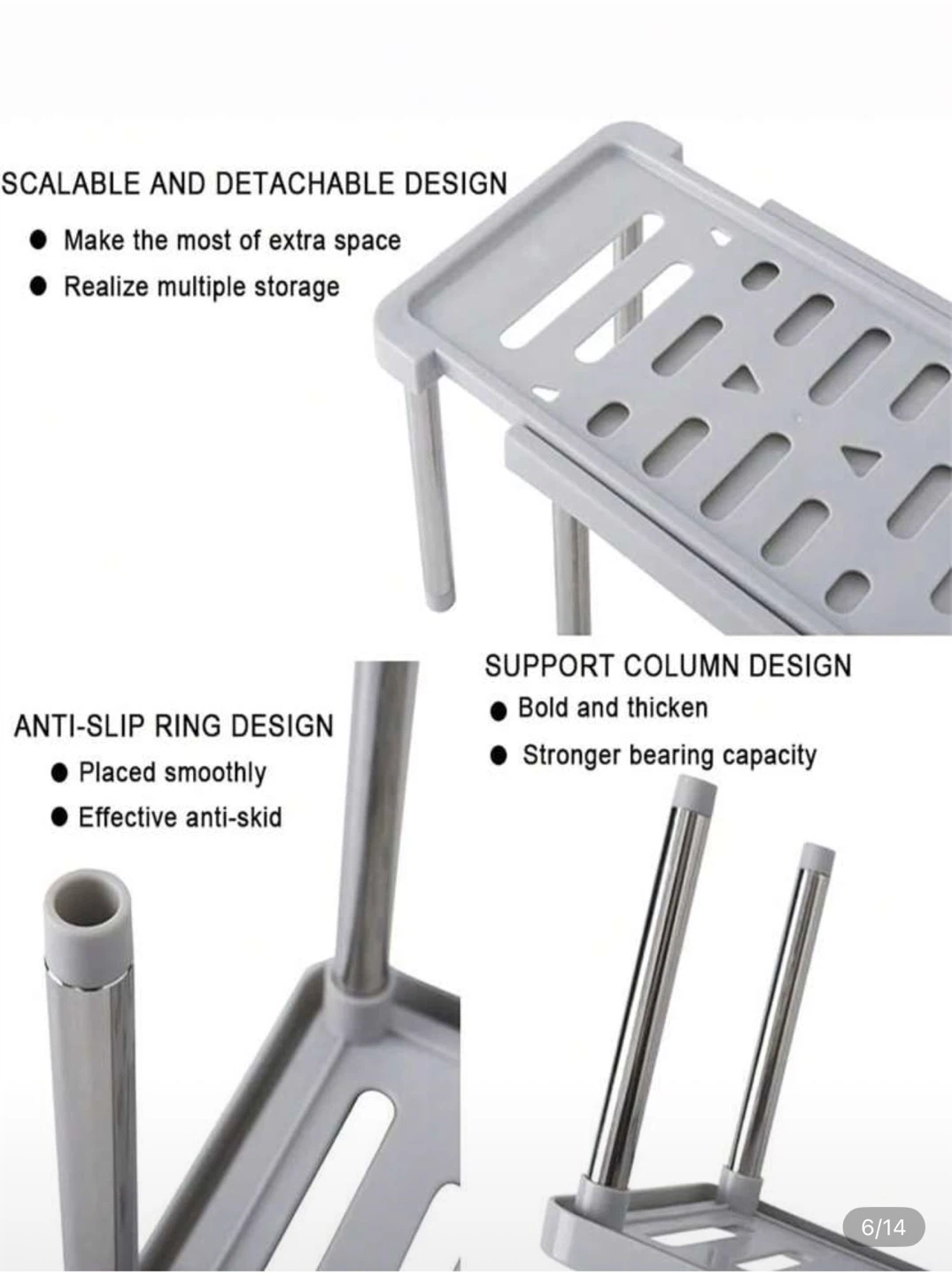 Kitchen Retractable Rack - Expandable Shelf Organizer - photo 2