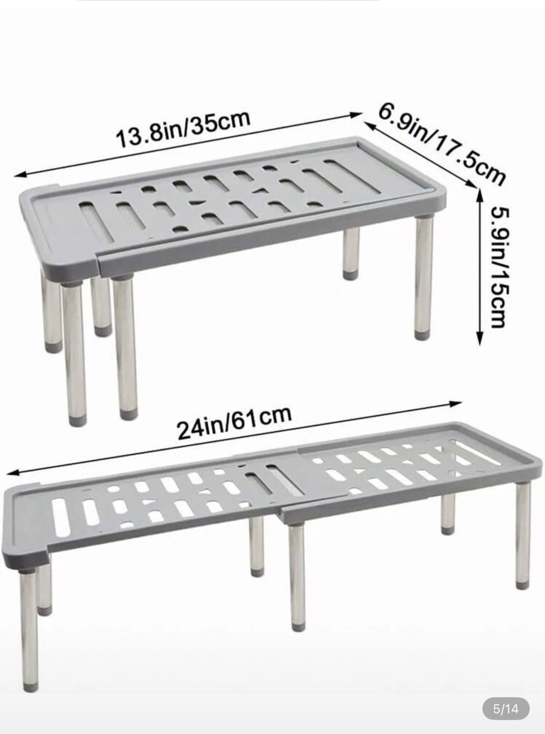 Kitchen Retractable Rack - Expandable Shelf Organizer