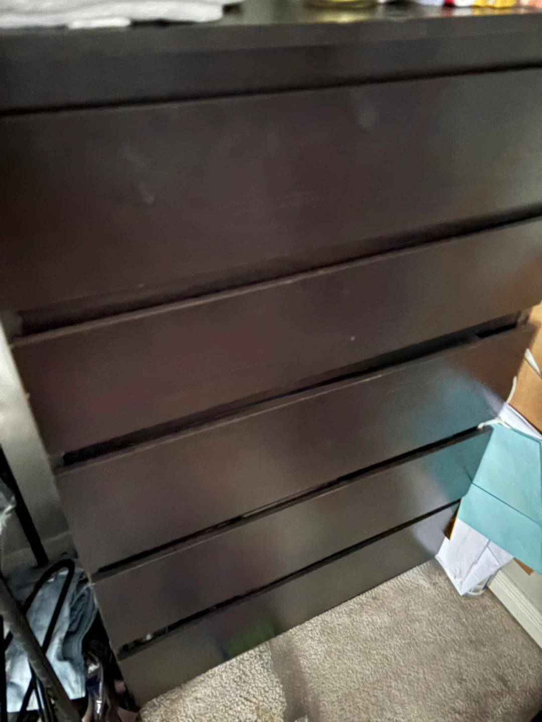 IKEA STORKLINTA 4-Drawer Chest - Dark Brown - photo 2