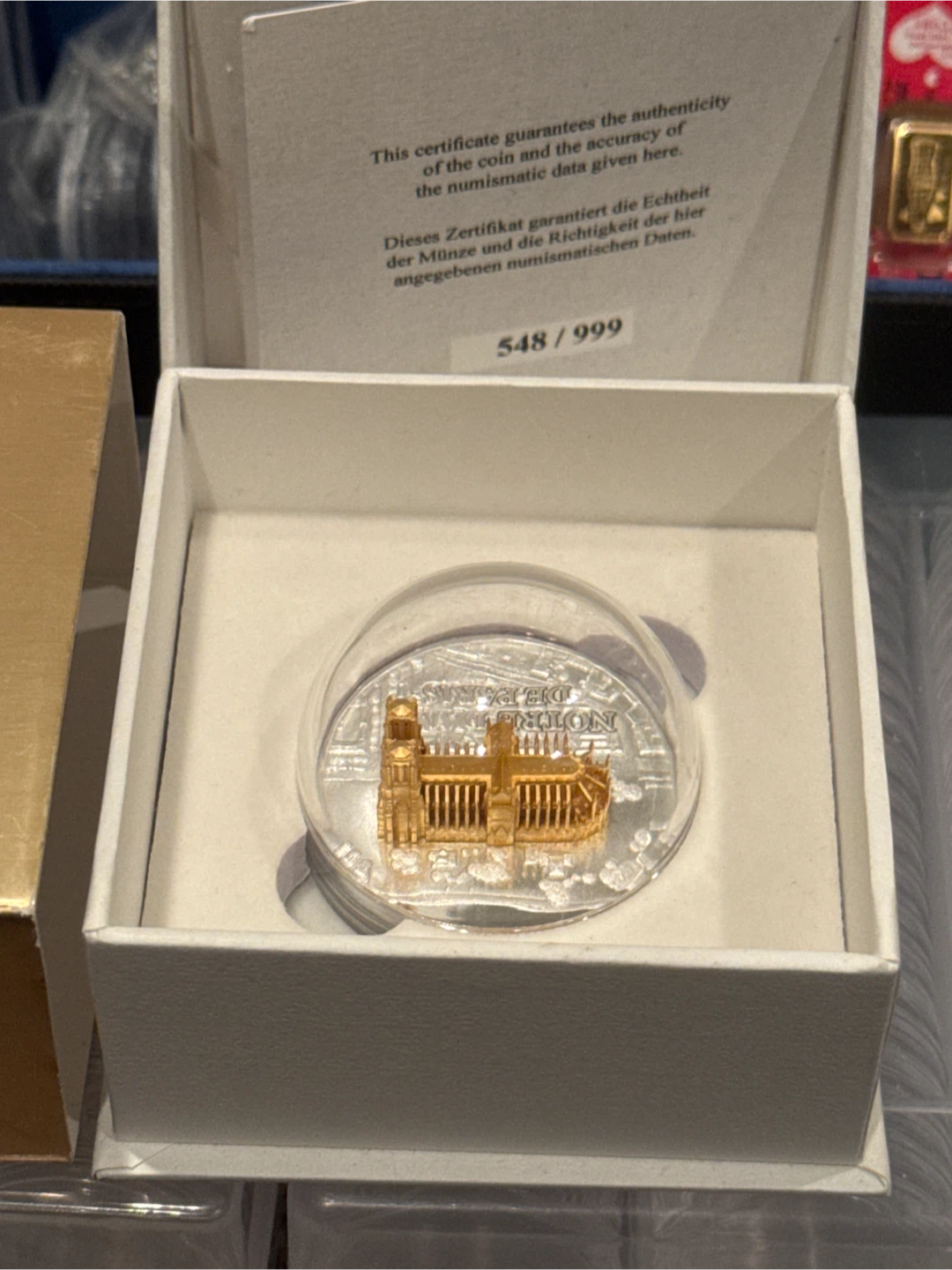 NOTRE DAME DE PARIS Full Sculpture 1 Oz Silver Coin  2024 - photo 3