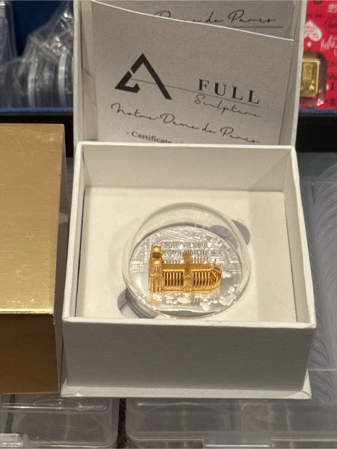 NOTRE DAME DE PARIS Full Sculpture 1 Oz Silver Coin  2024 - photo 2
