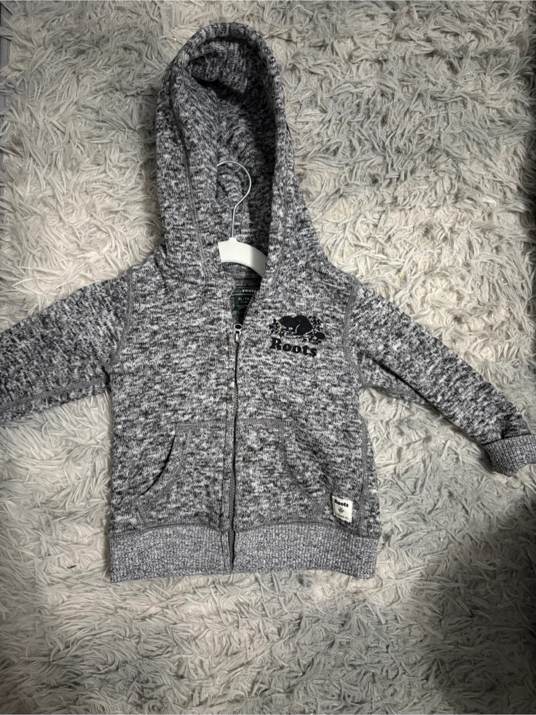 Baby Roots Grey Zip-Up Hoodie - Size XL (18-24M) - photo 2