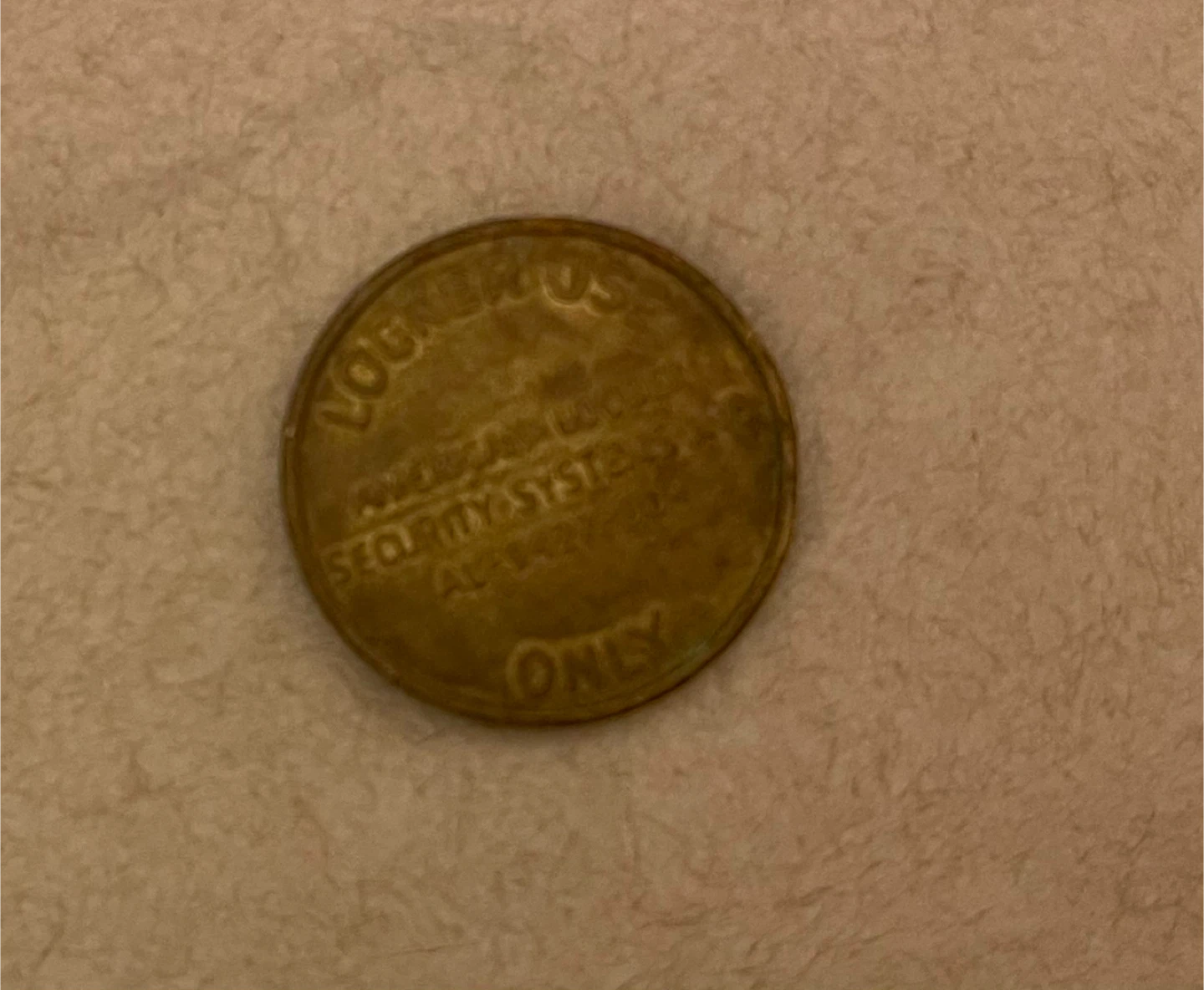 Vintage American Locker Security Systems Token