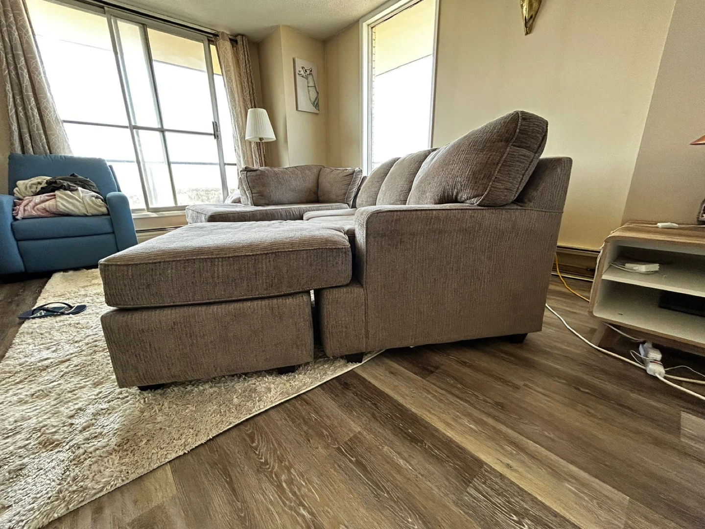 Brown Sectional Sofa - photo 2