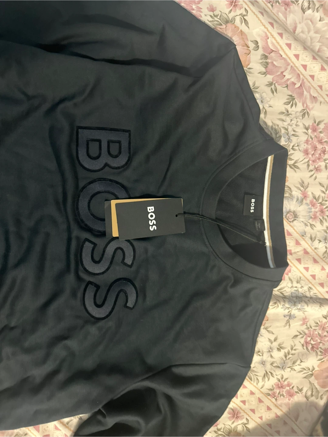 New Hugo Boss Black Crewneck Sweatshirt - Size M - photo 3