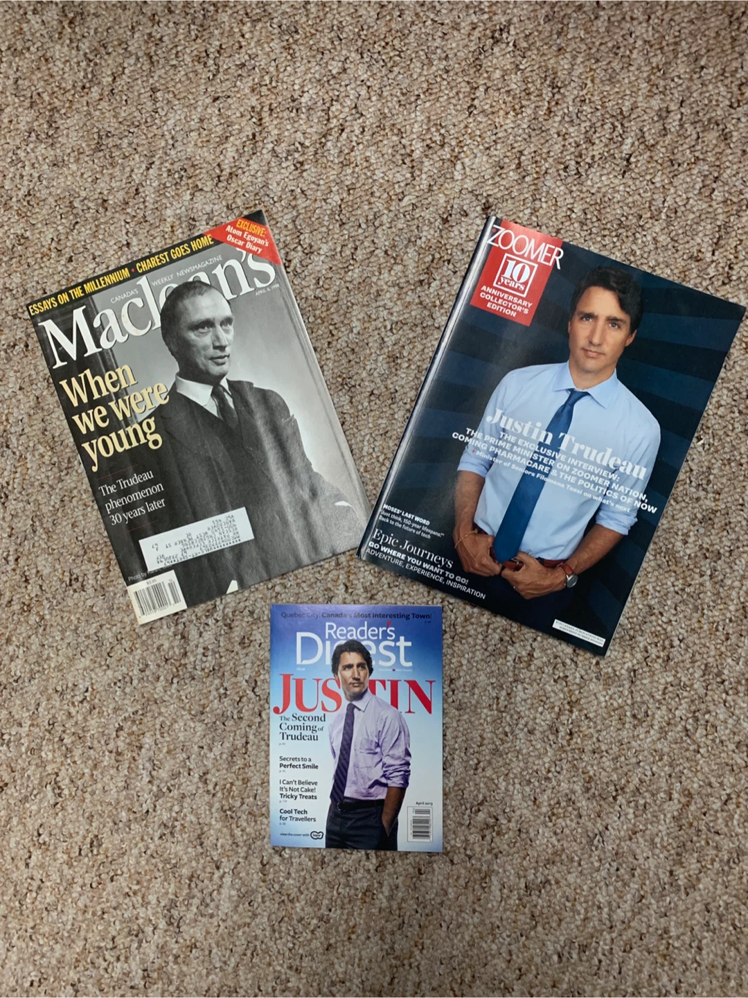 Canadian Magazines: Maclean's, Zoomer, Reader's Digest