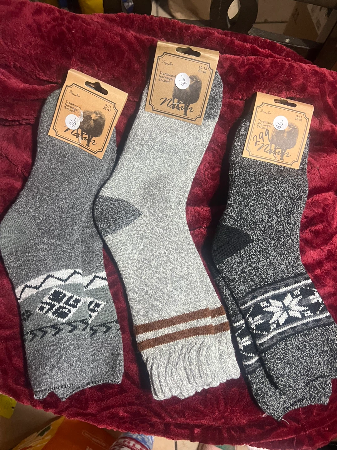 Natur Traditional Norwegian Socks, Size 8-11