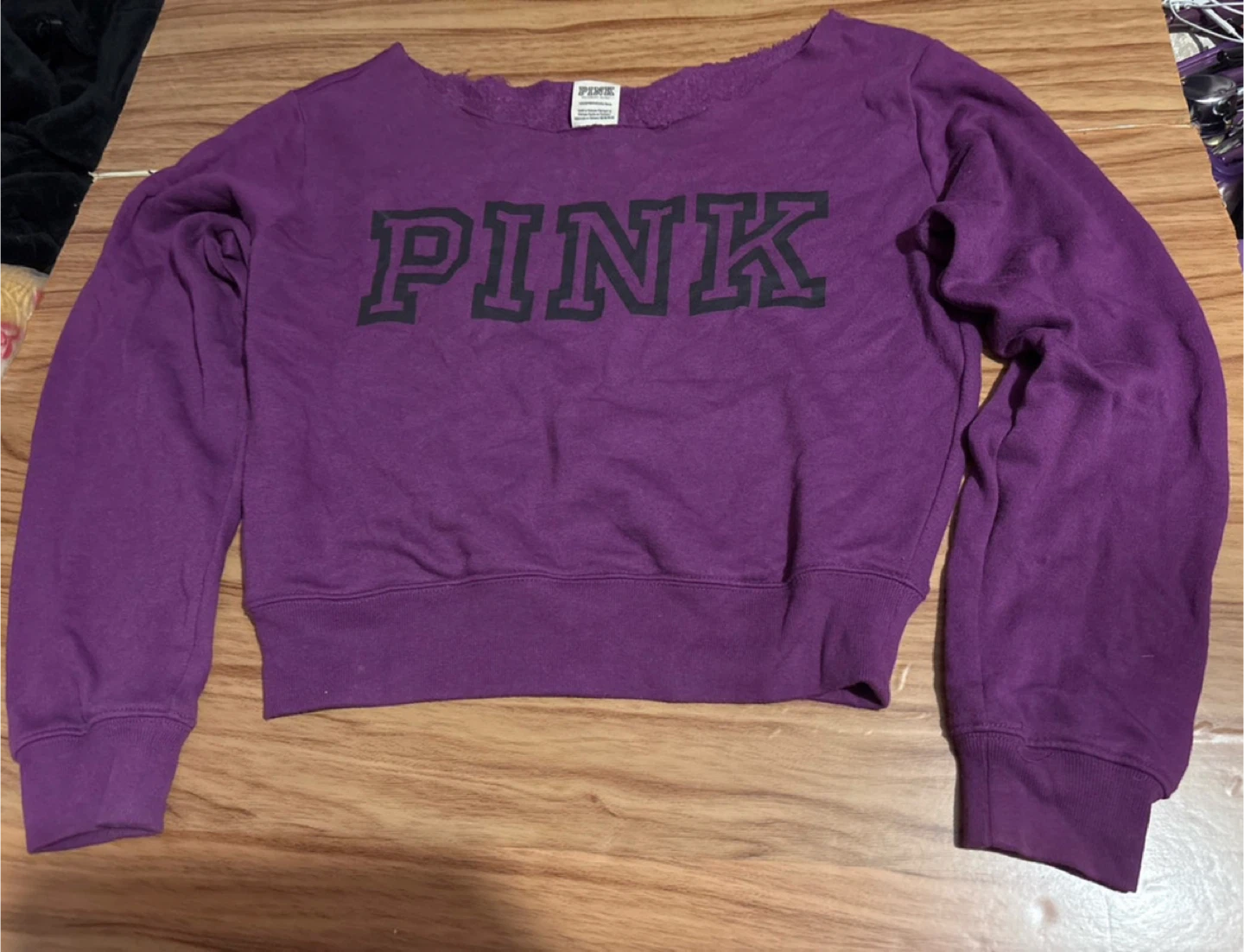 PINK fleece Sweater top sz XS