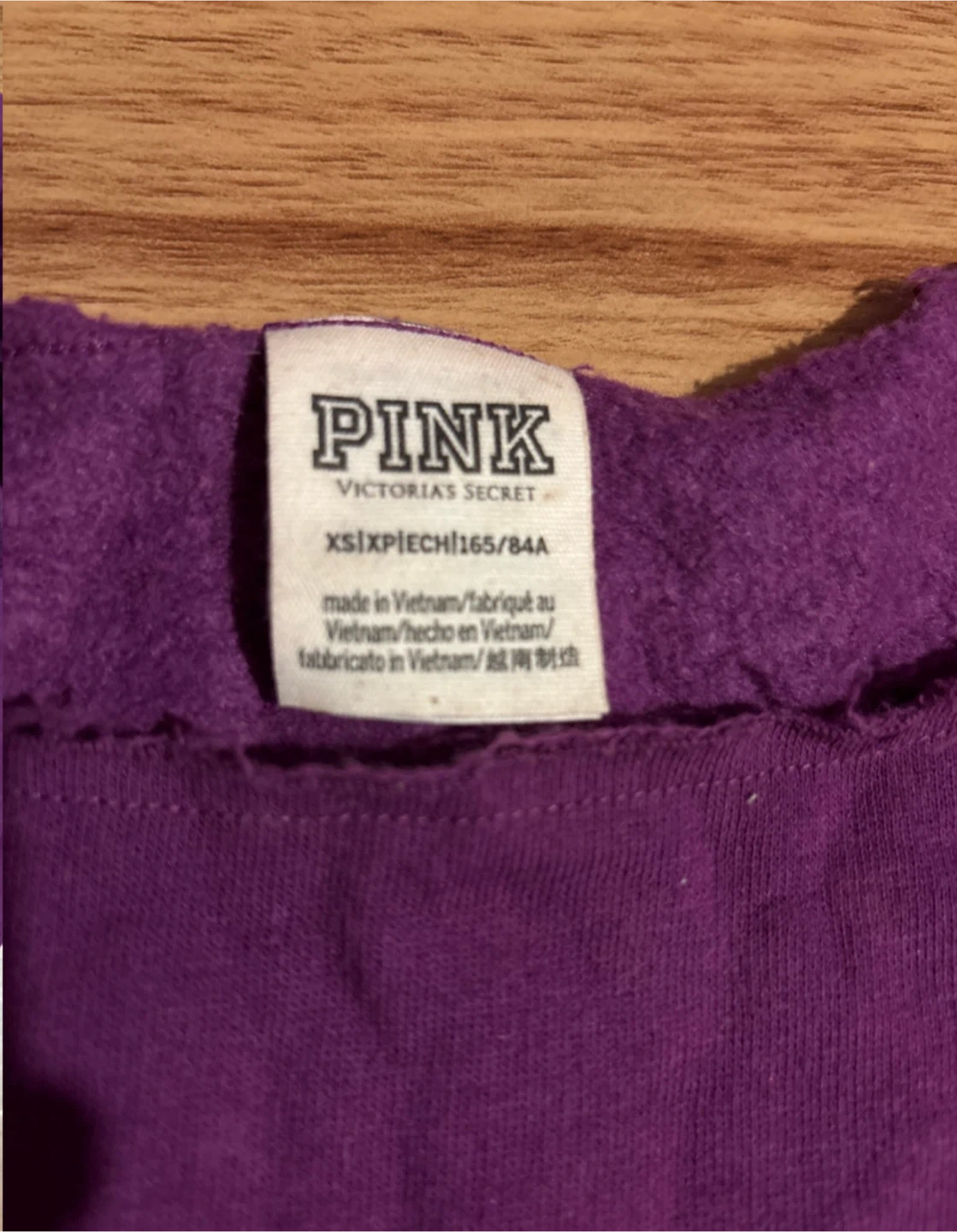PINK fleece Sweater top sz XS - photo 3