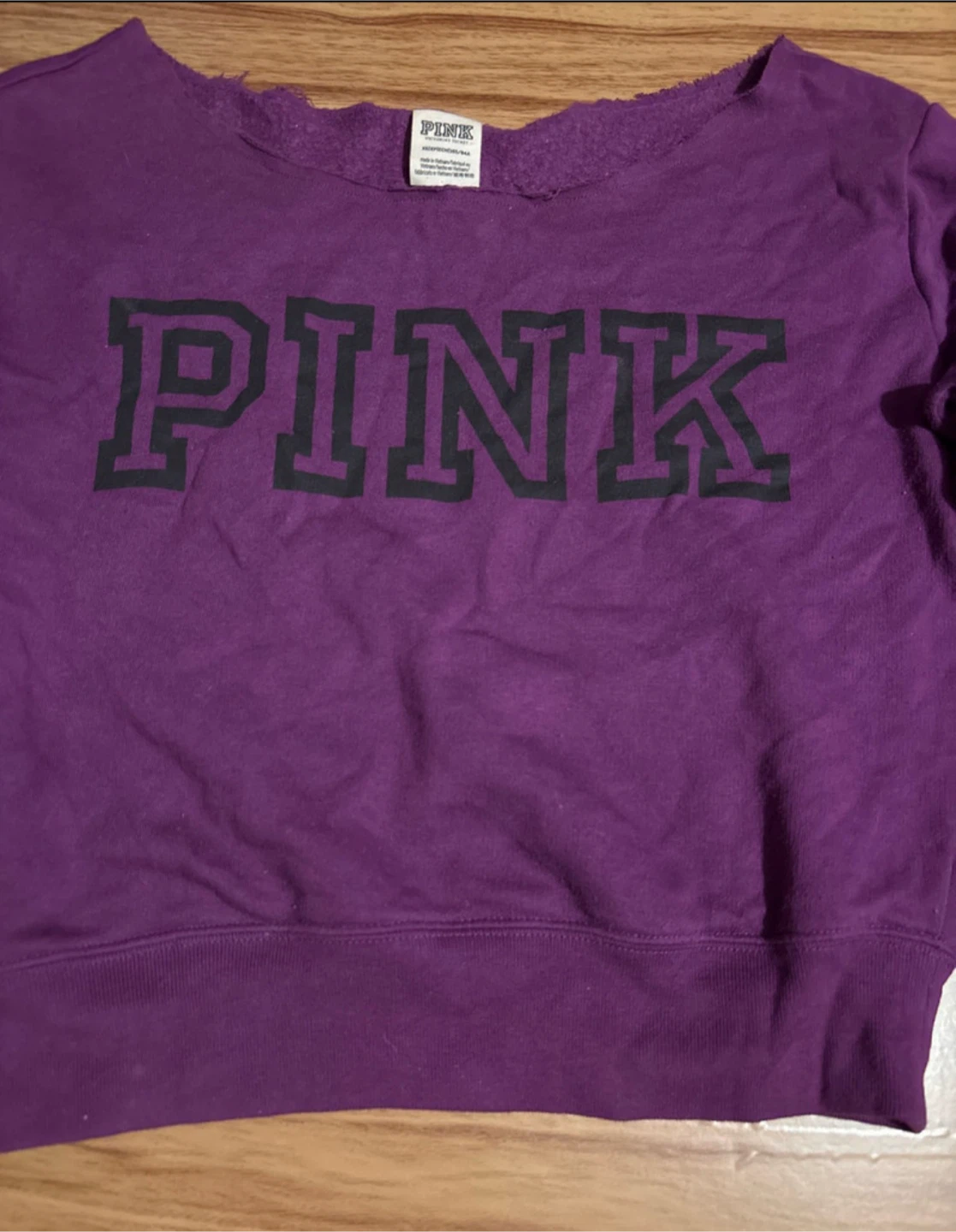 PINK fleece Sweater top sz XS - photo 2