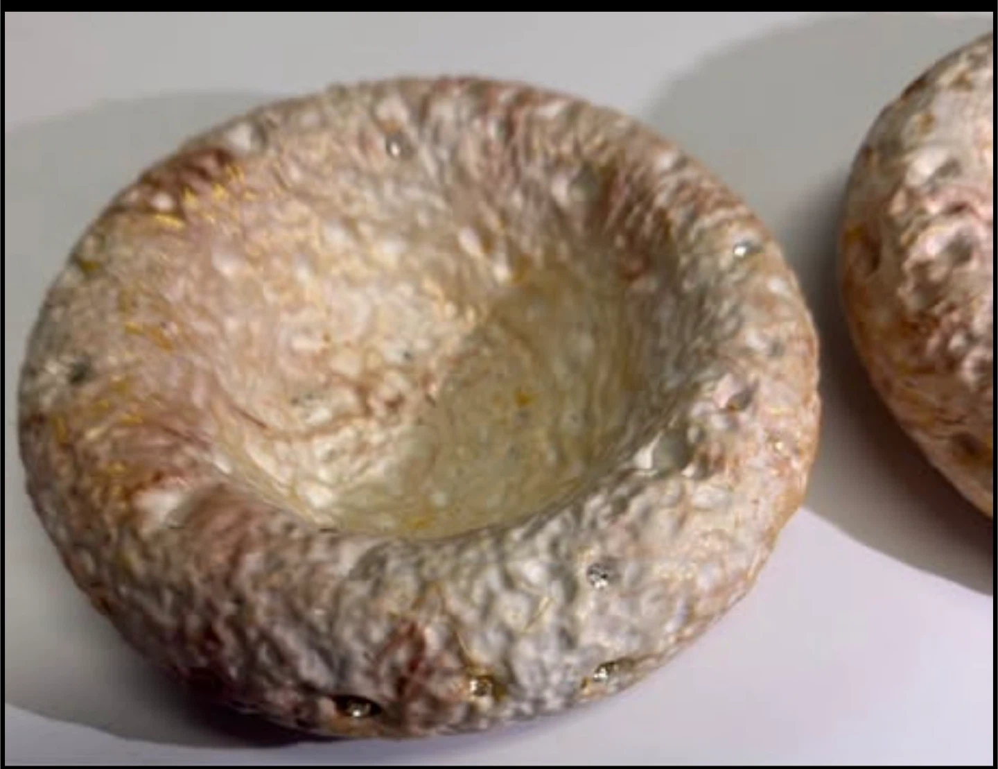 Handmade lunar decorative bowl trinket dish - photo 4