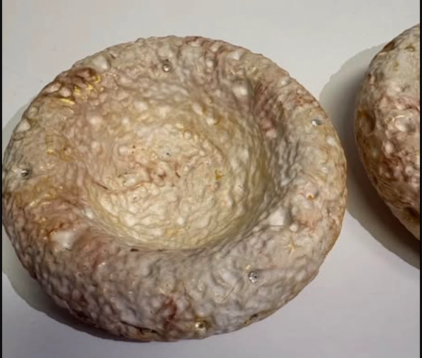 Handmade lunar decorative bowl trinket dish - photo 2