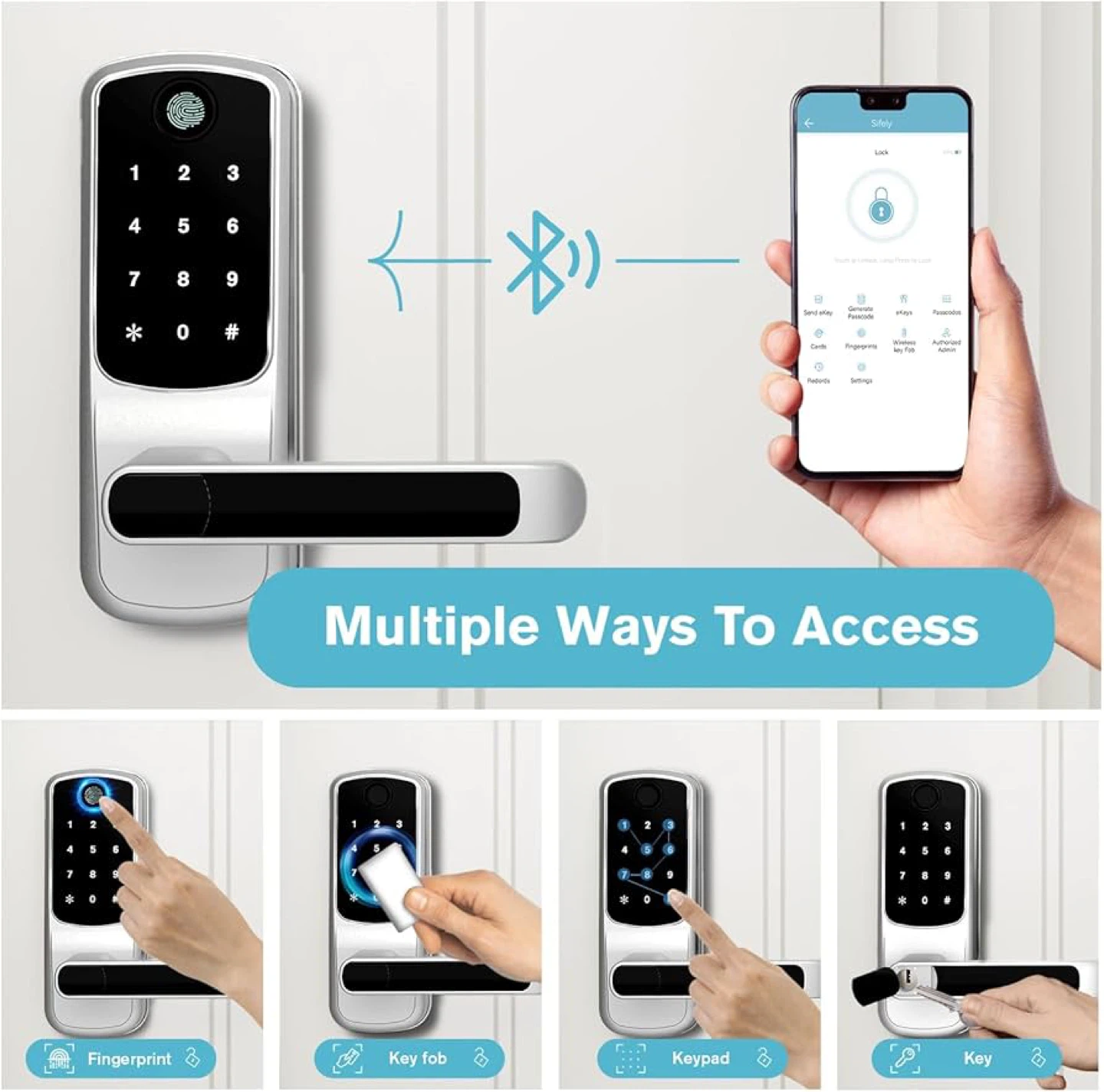 Ardwolf Smart Lock with Fingerprint and Keypad - photo 3