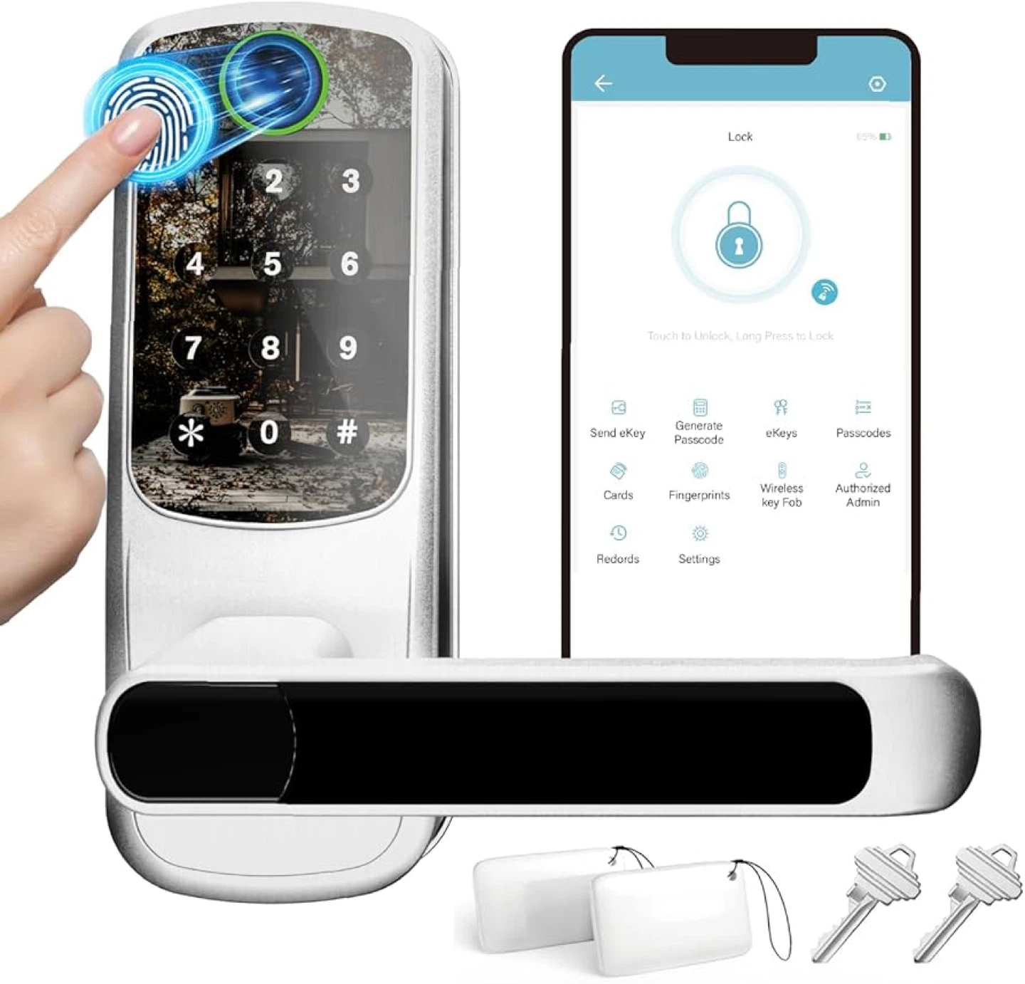 Ardwolf Smart Lock with Fingerprint and Keypad