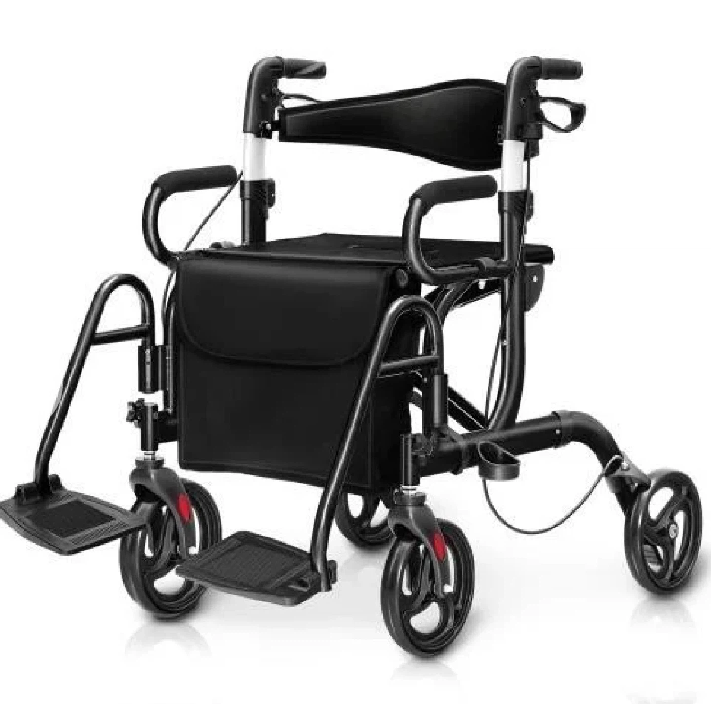 Costway Walker with Seat & Foldable Footrests