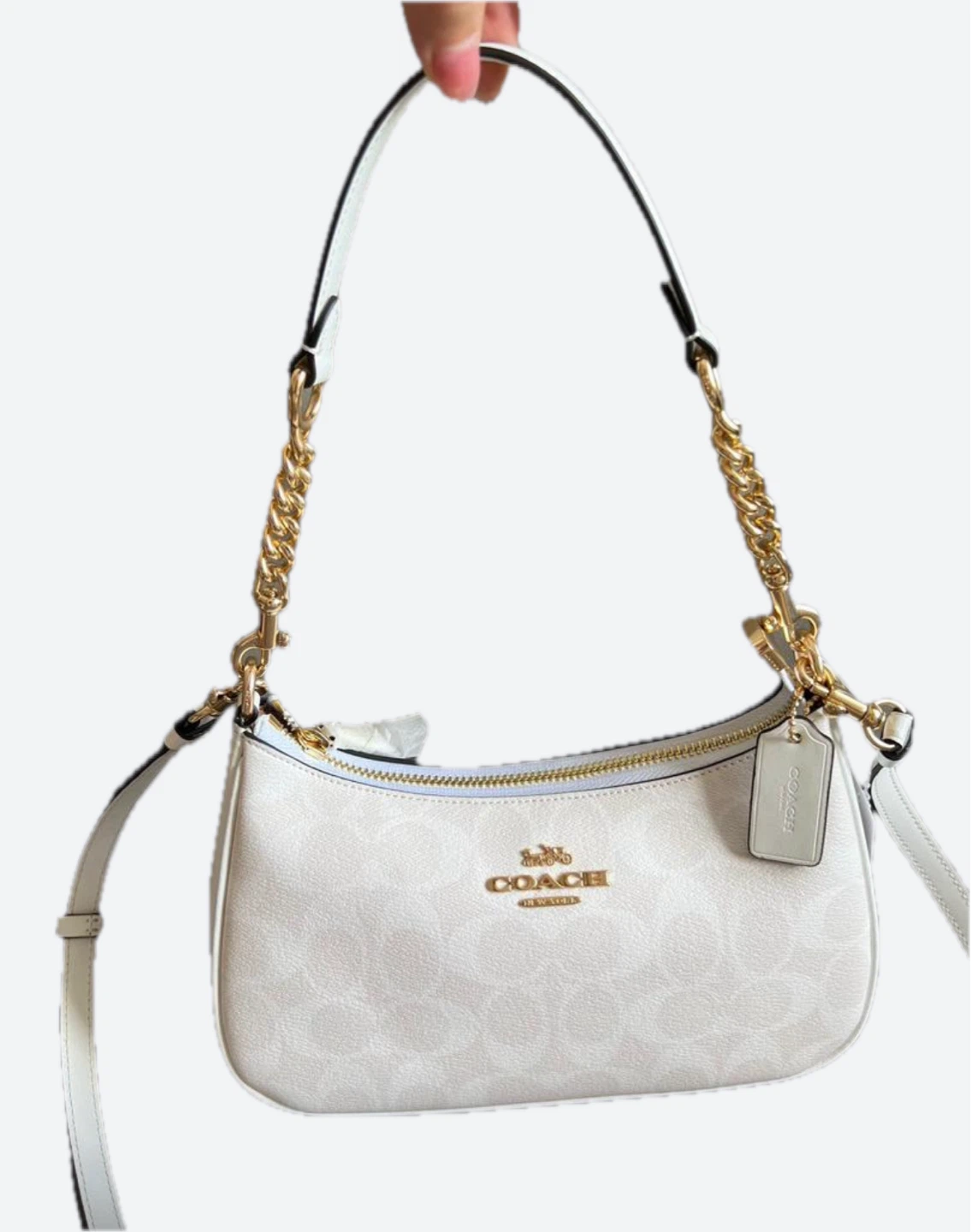 Coach White Teri Shoulder Bag