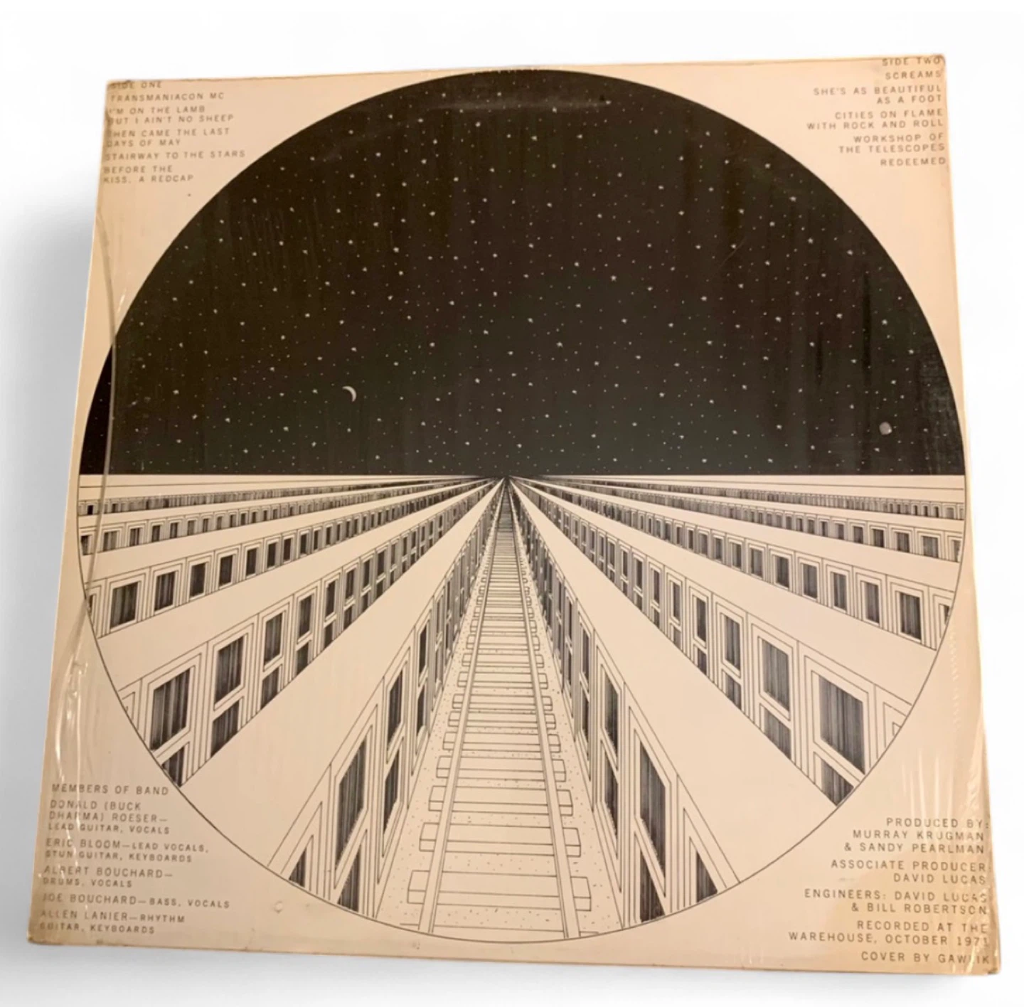 Original 1972 Vintage Blue Oyster Cult Debut Album Record Vinyl - photo 4