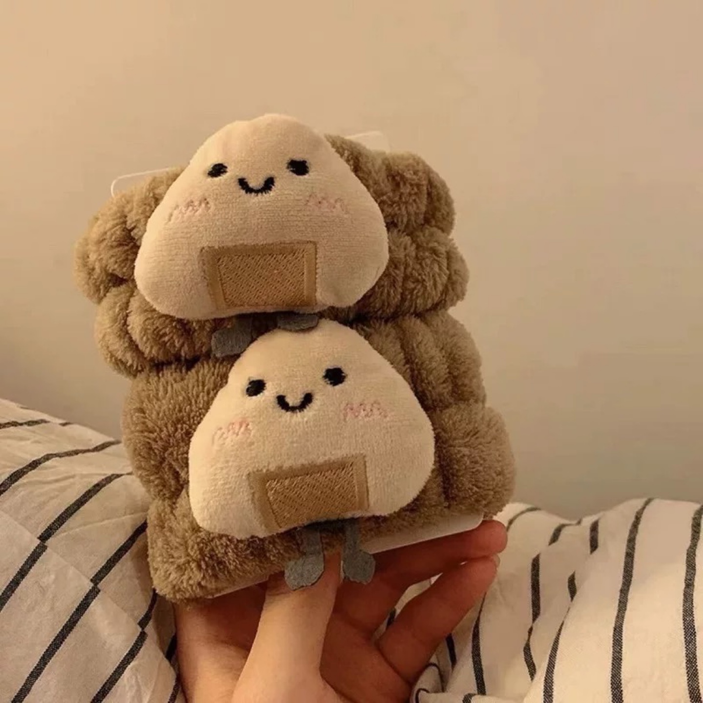 New‼️Cute Bread & Rice Ball Plush Hair Ties & Wristbands - photo 4