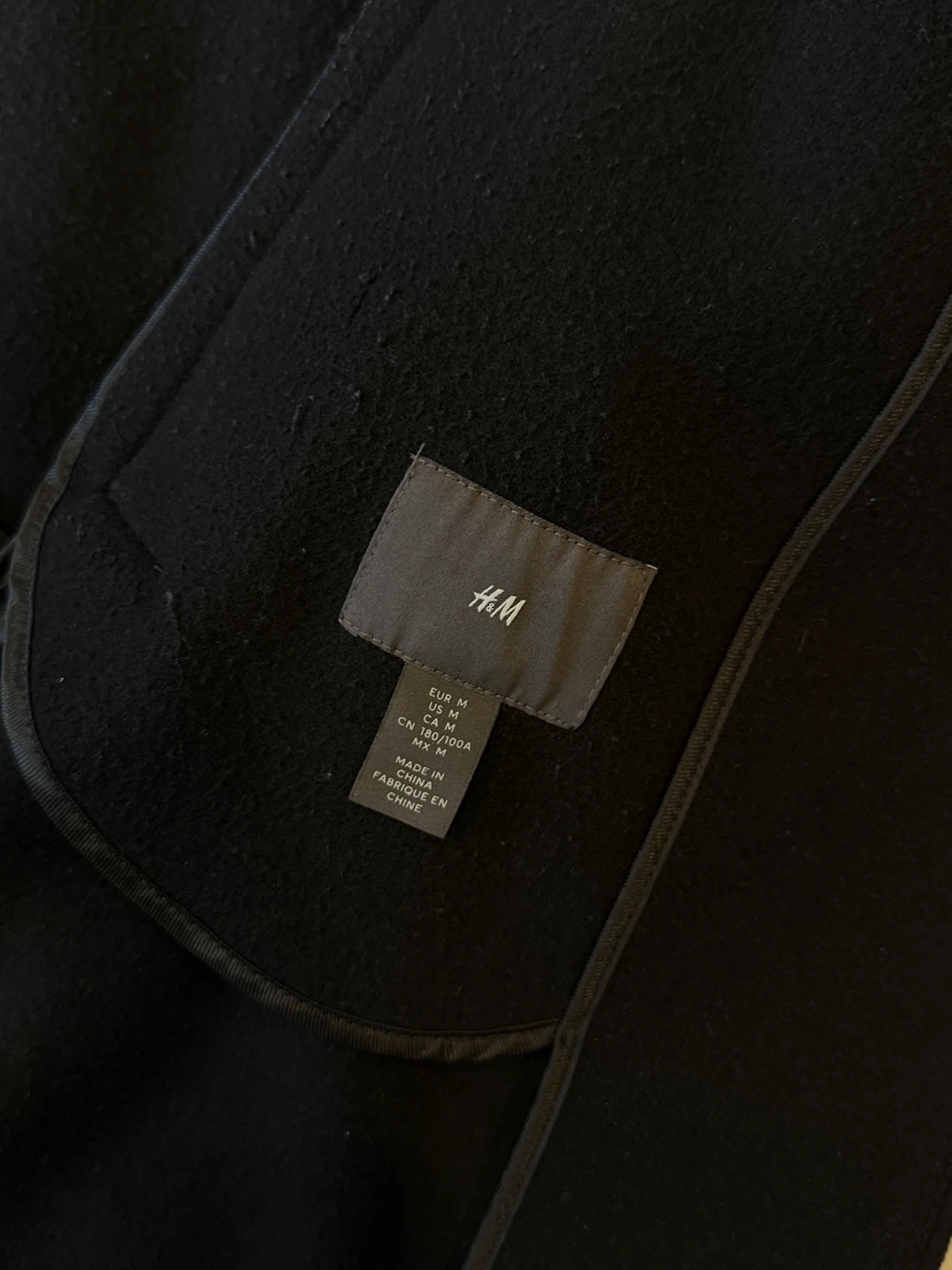H&M Black Coat - Size M - photo 3