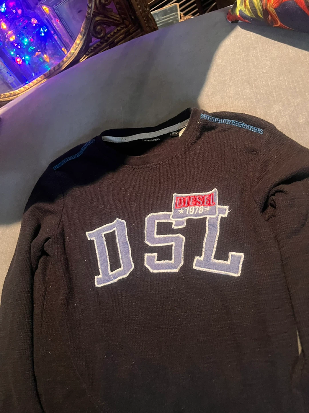 Diesel Superior 1978 Black Sweater - Size M - photo 2