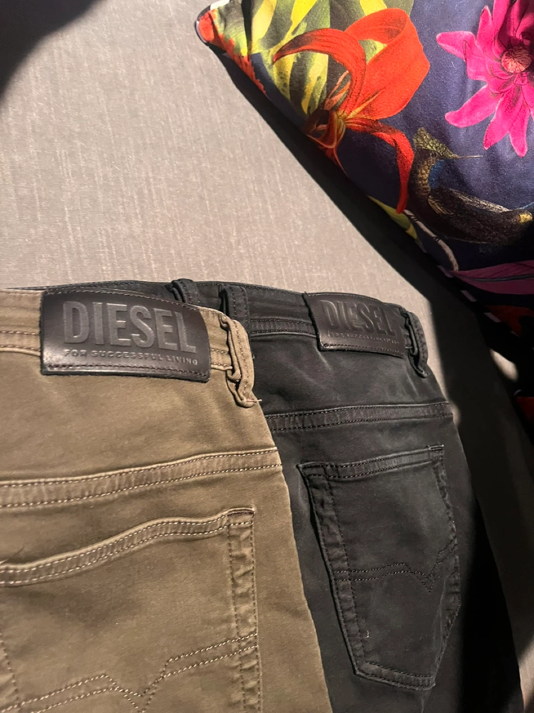 Diesel Pants (Olive Green & Black)