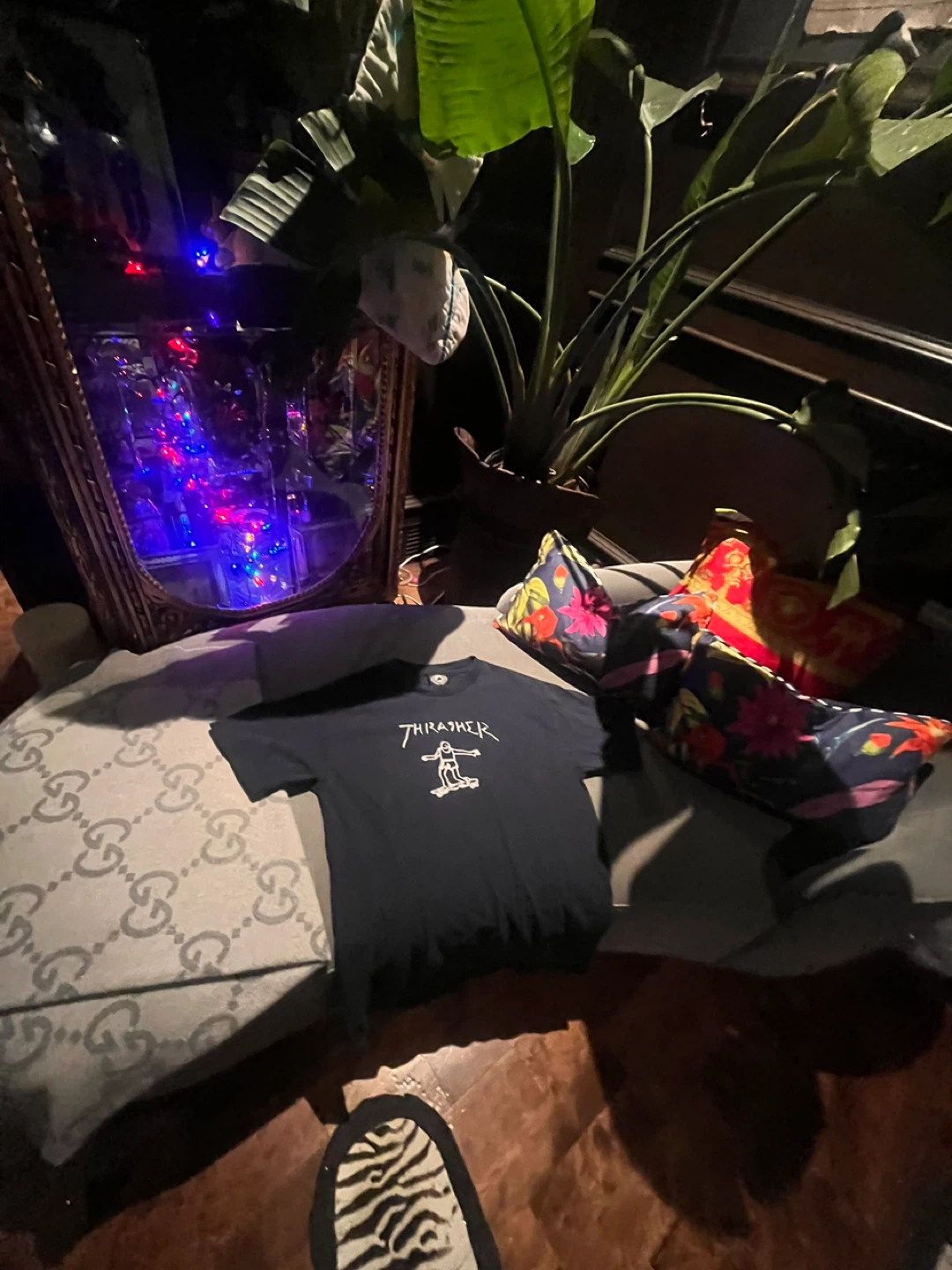 Thrasher x Alstyle Classic Navy T-Shirt, Size M