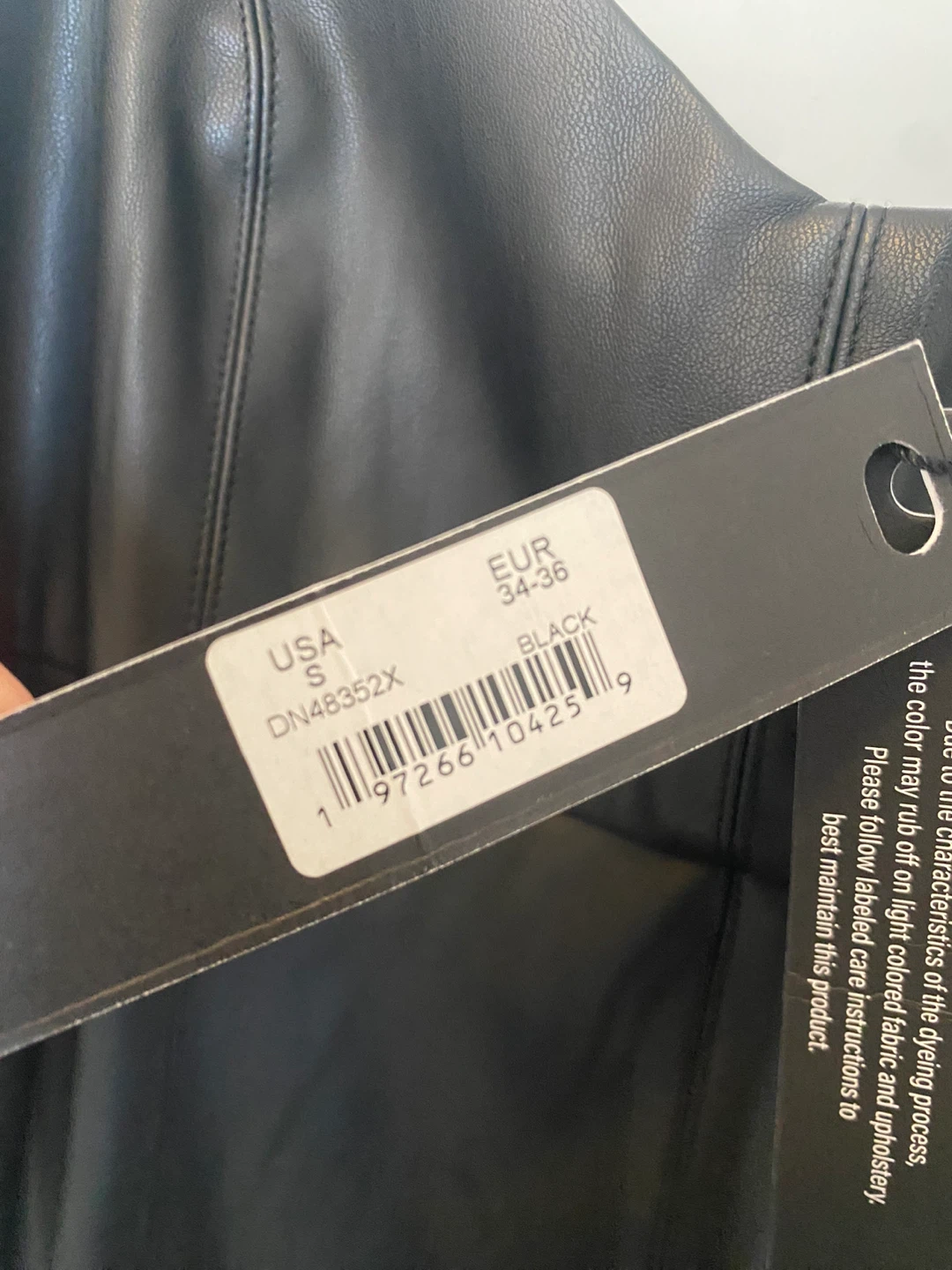 Steve Madden Black Faux Leather Dress - Size S - photo 2
