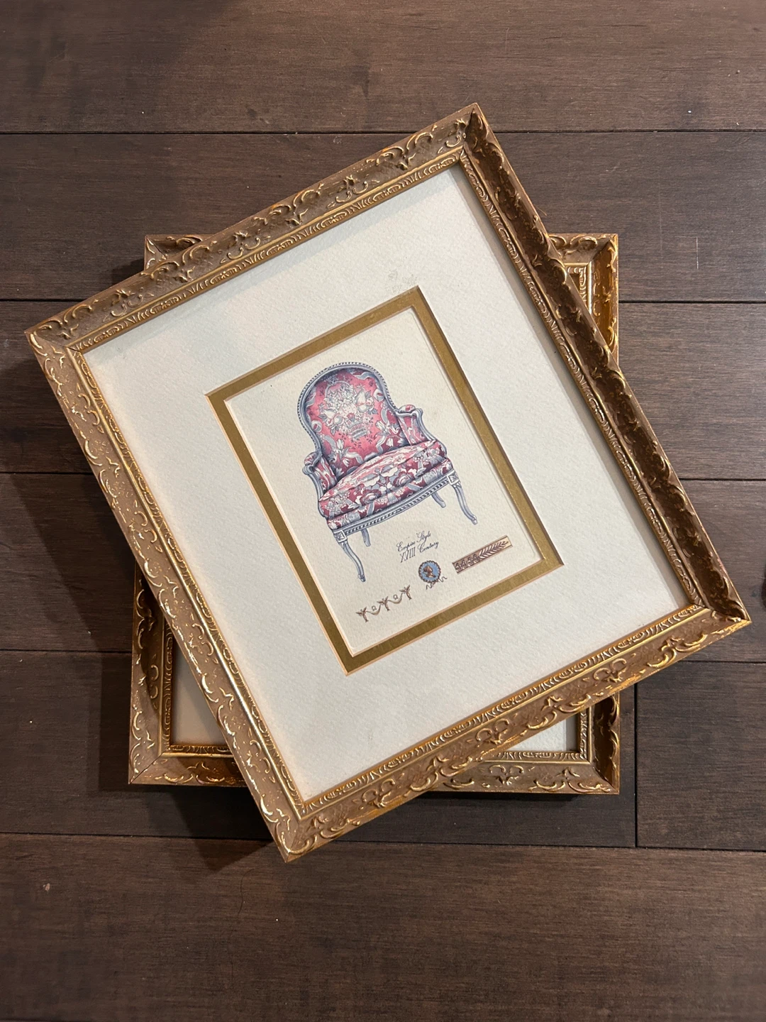 Gold Ornate Frames Framed Chair Printings - photo 2