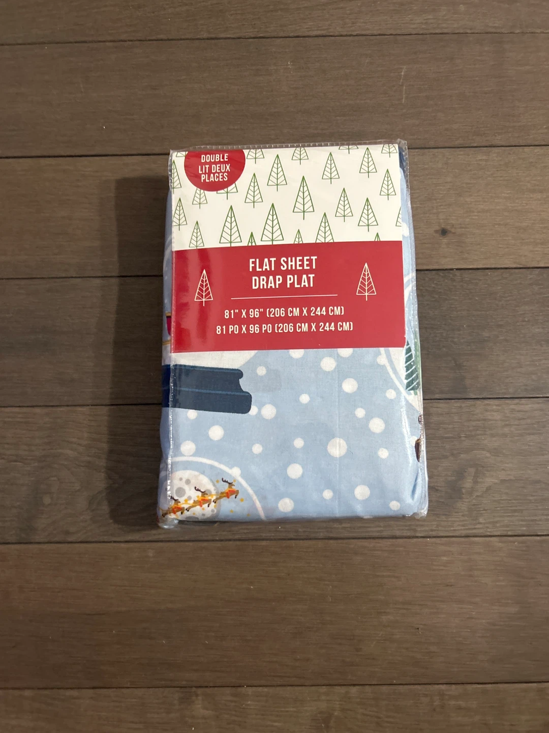 Double Flat Sheet - Holiday Theme - New