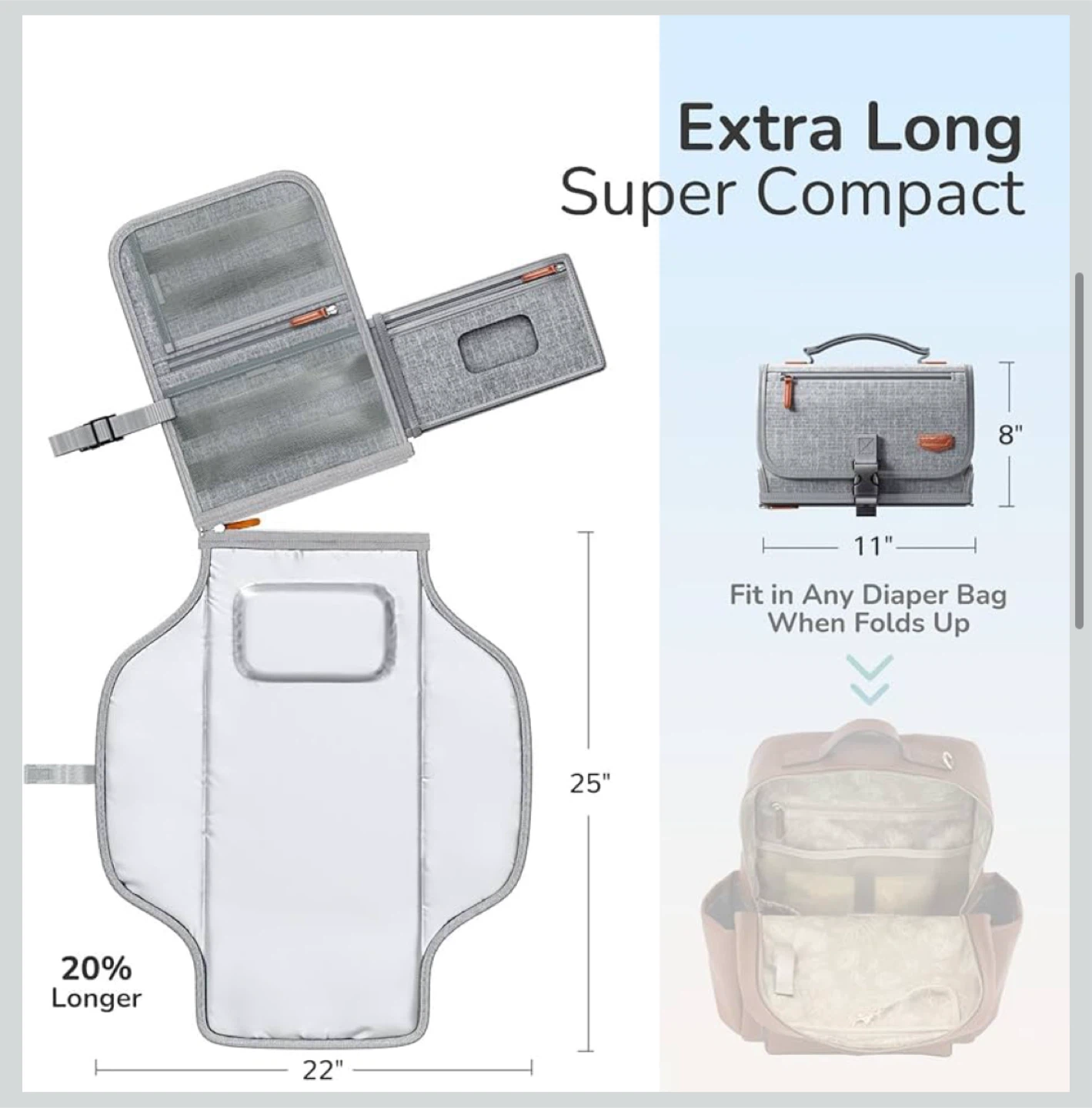 Alatino Portable Changing Pad & bag - photo 5