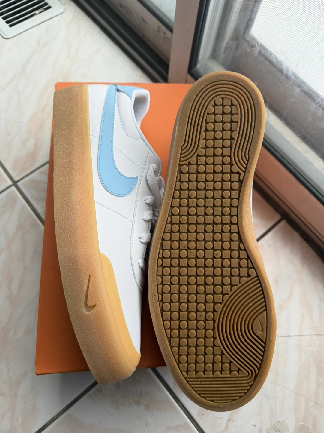 New Nike Court Vision Low Platform White/Blue - photo 2