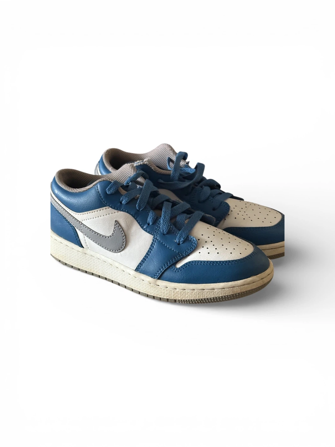 Nike Air Jordan 1 Low Blue/White size 5Y - photo 3