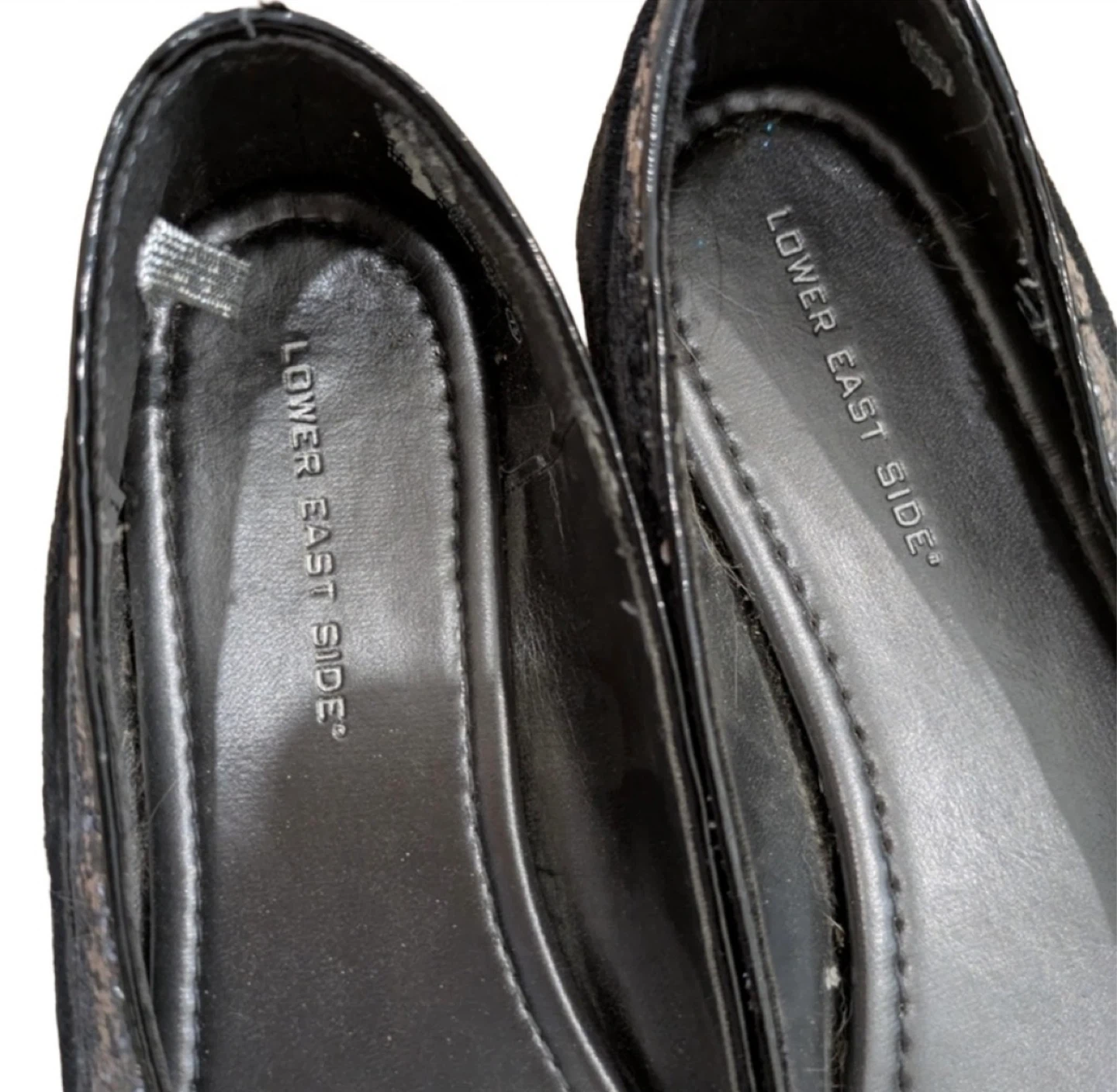 Black Ballet Flats with Silver Trim - photo 3