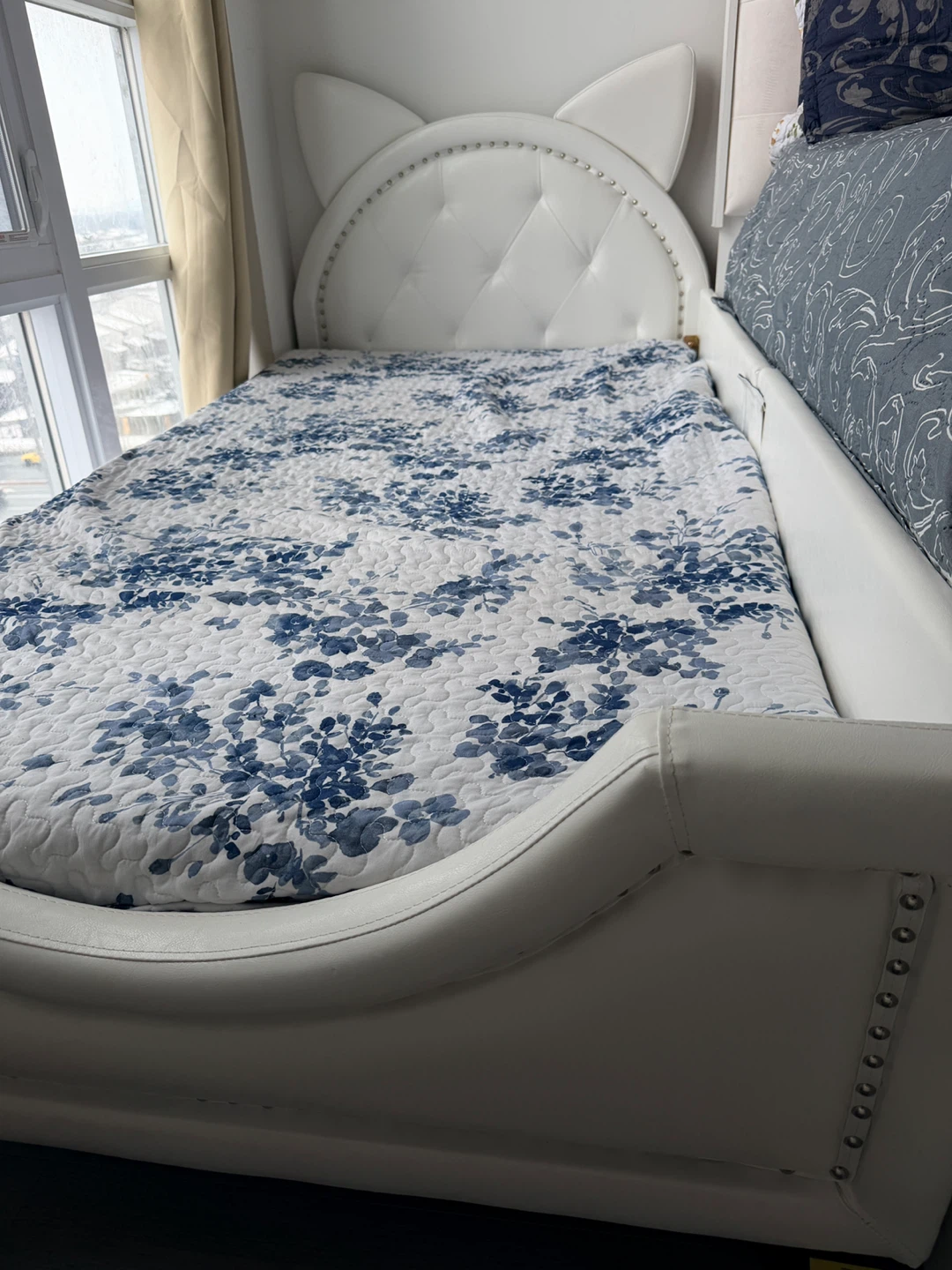 White Cat Ear Bed Frame - photo 4