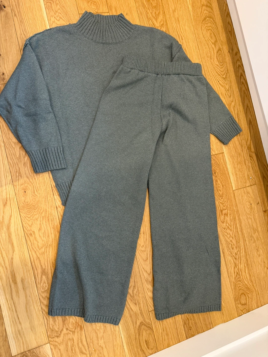 Sweater and Pants Knit Set - Grey - photo 2