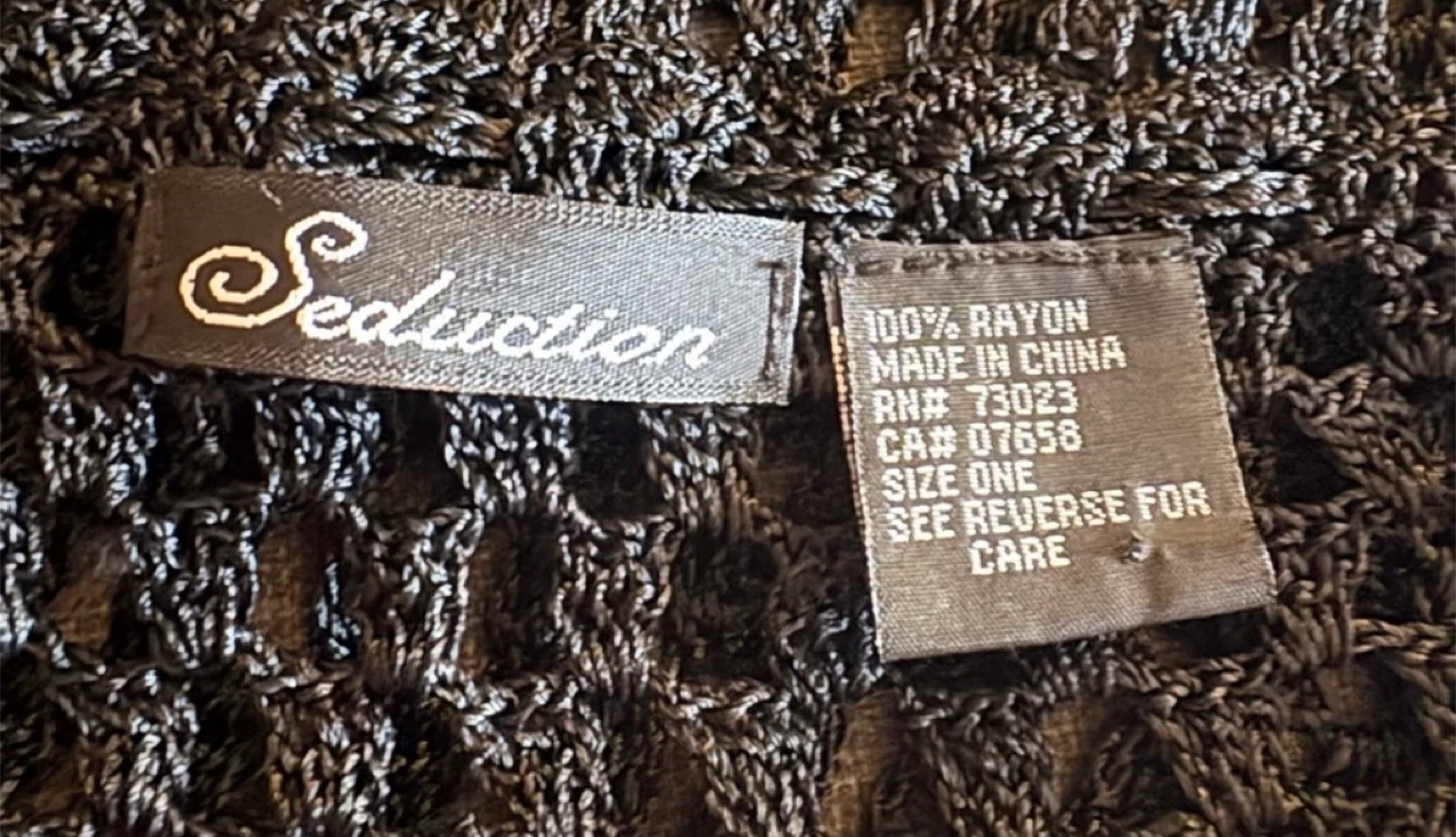 Seduction Black Fringe Poncho - photo 3